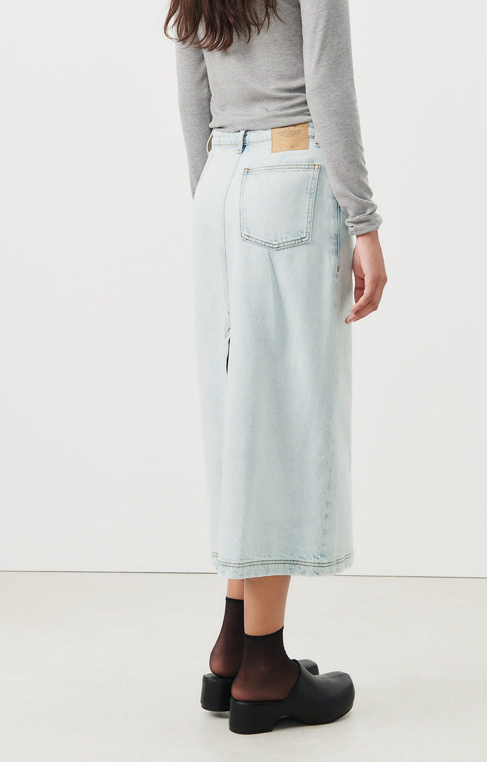 Women Light Blue Denim Skirt