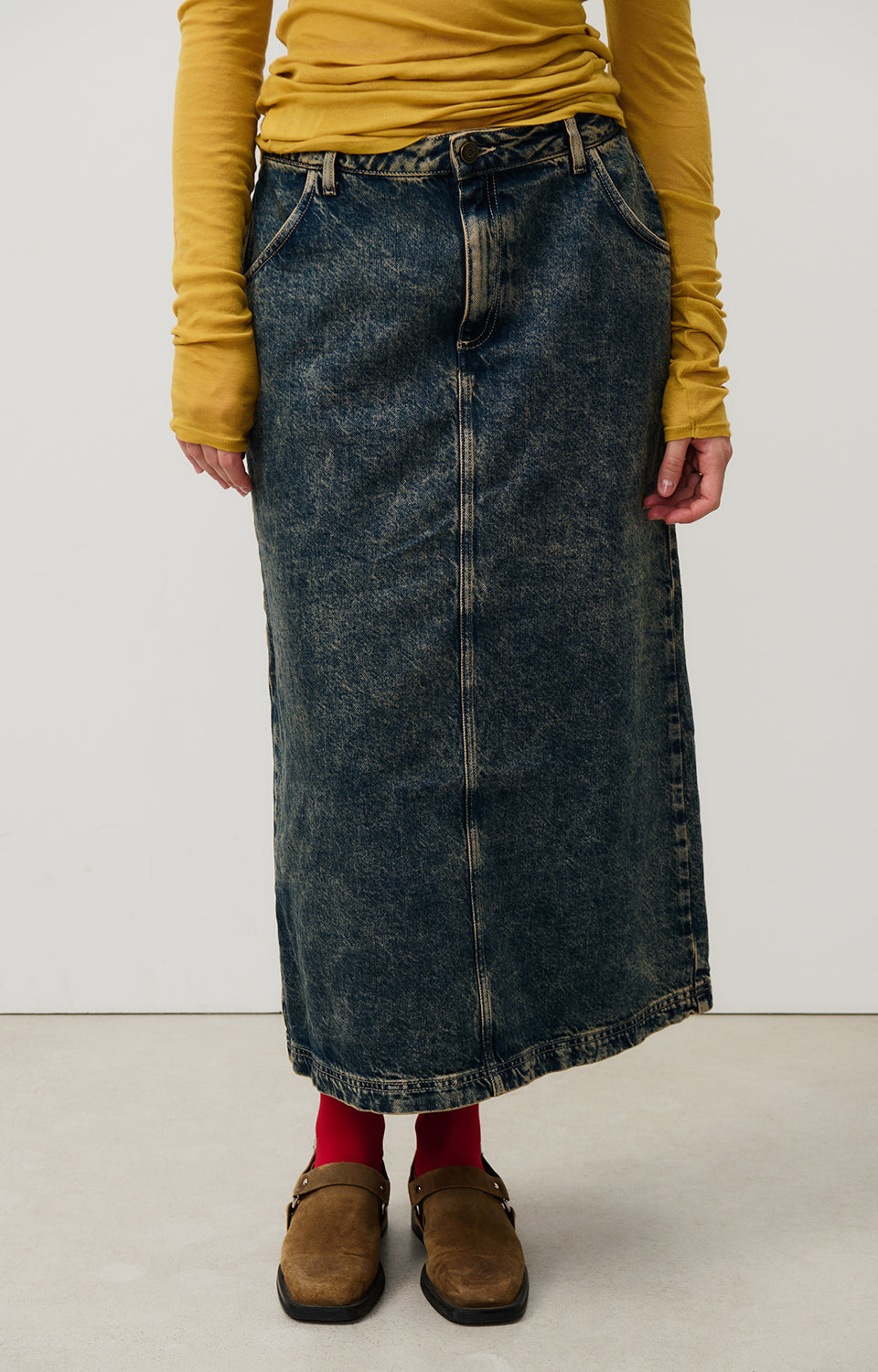 Women Blue Denim Skirt