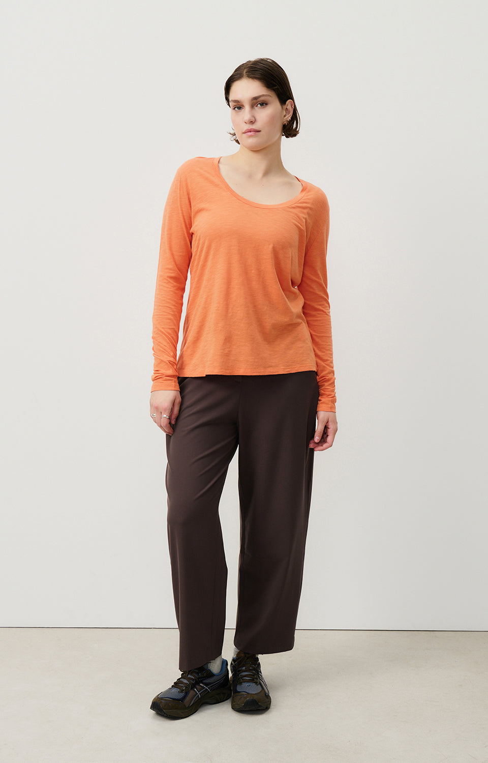 Women Dark Brown Trousers