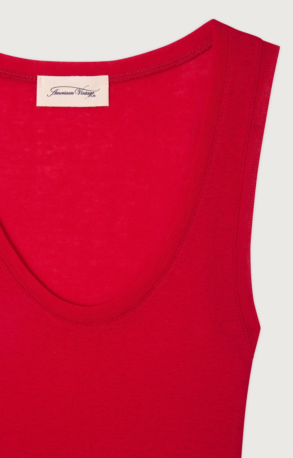 Women Red Cotton Vest