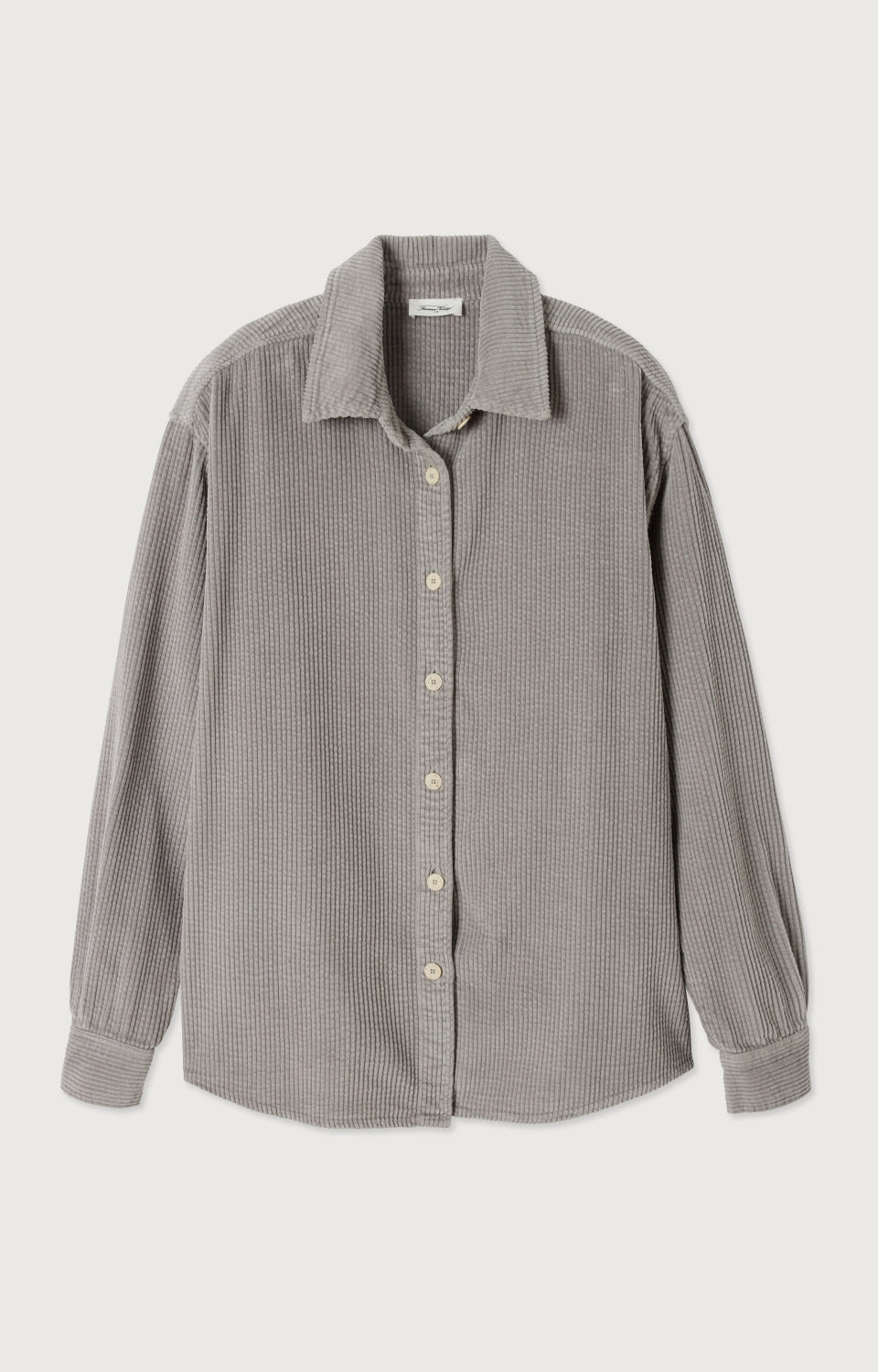 Women Grey Corduroy Shirt