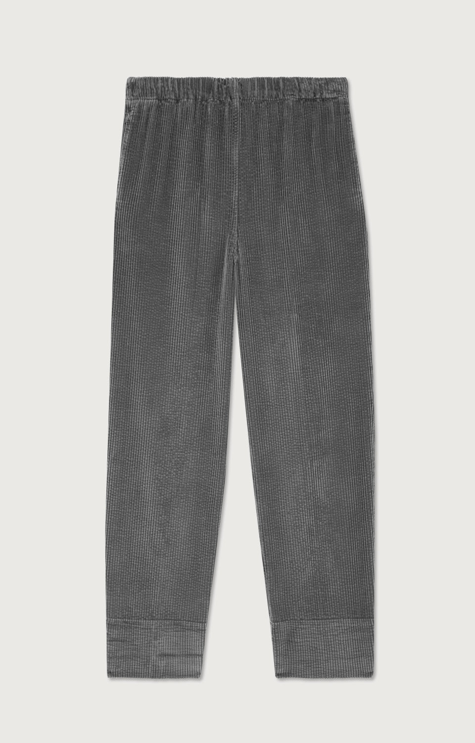 Women Dark Grey Corduroy Trousers