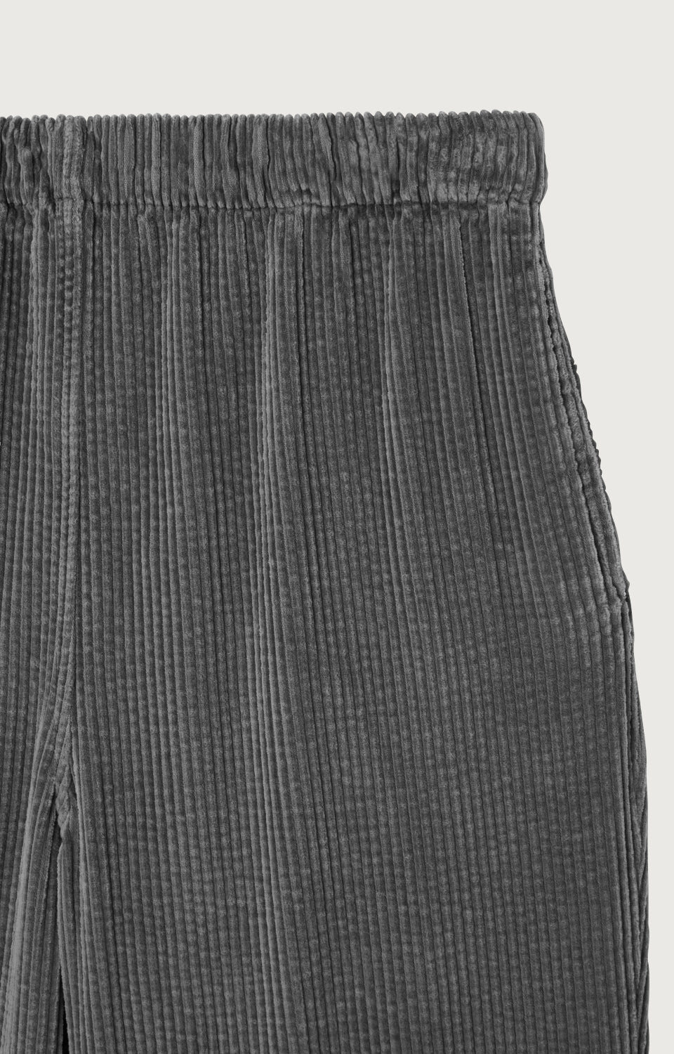 Women Dark Grey Corduroy Trousers