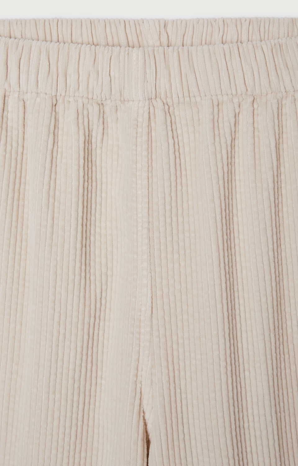 Women White Corduroy Trousers