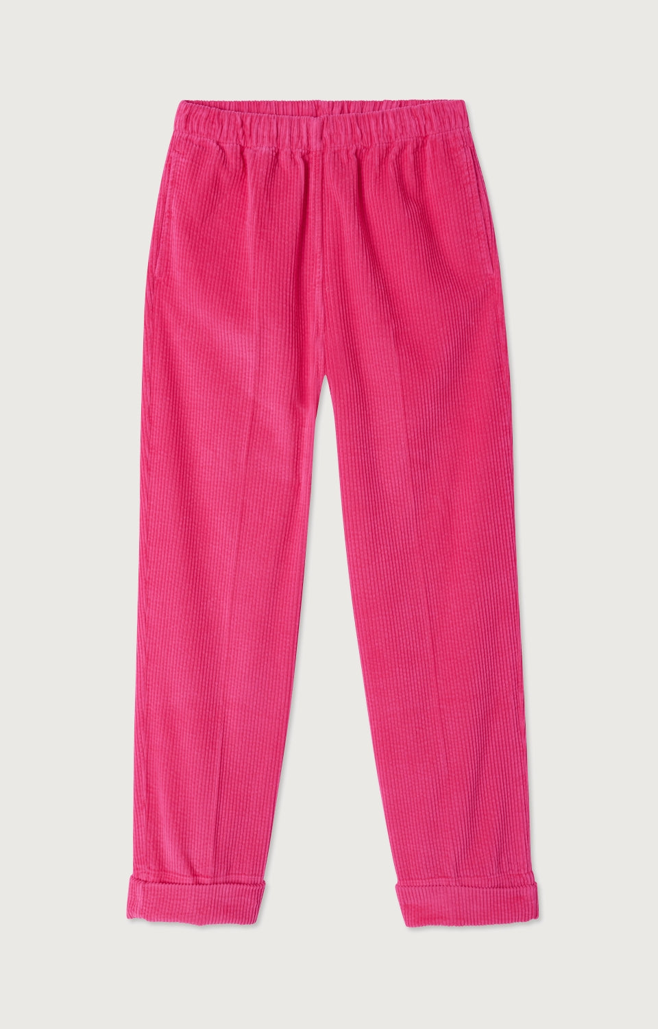 Women Fuchsia Corduroy Trousers