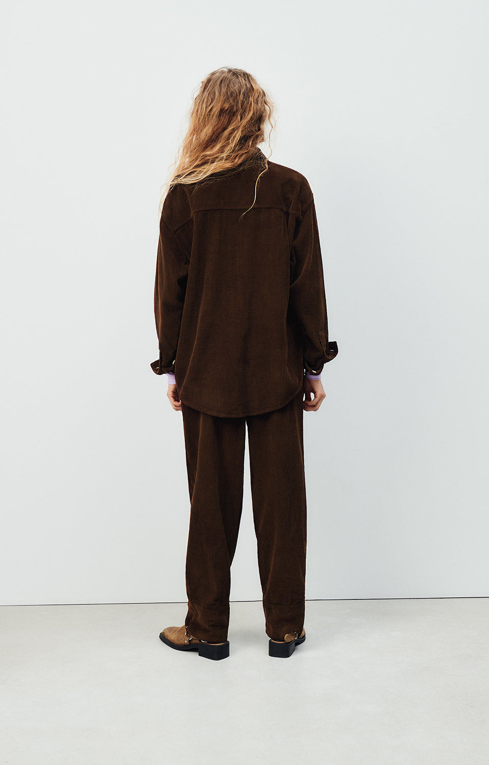 Women Brown Corduroy Trousers