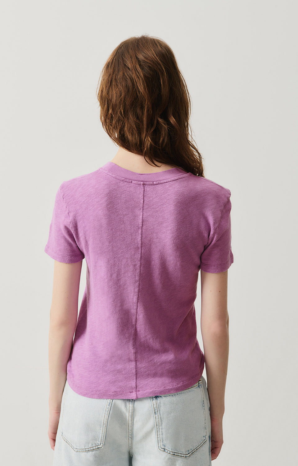 Women Purple Cotton T-Shirt