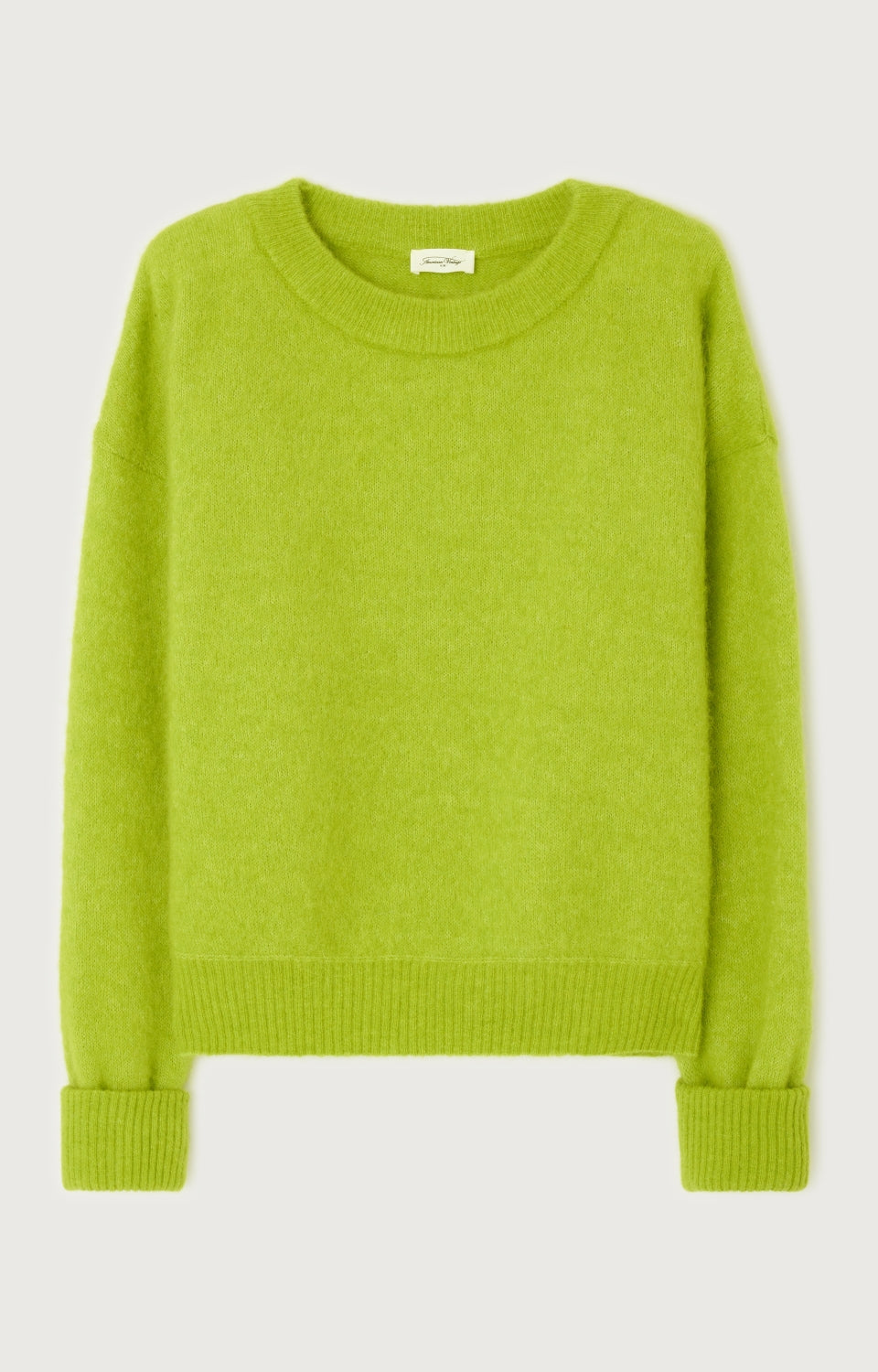 Women Green Knit Sweater