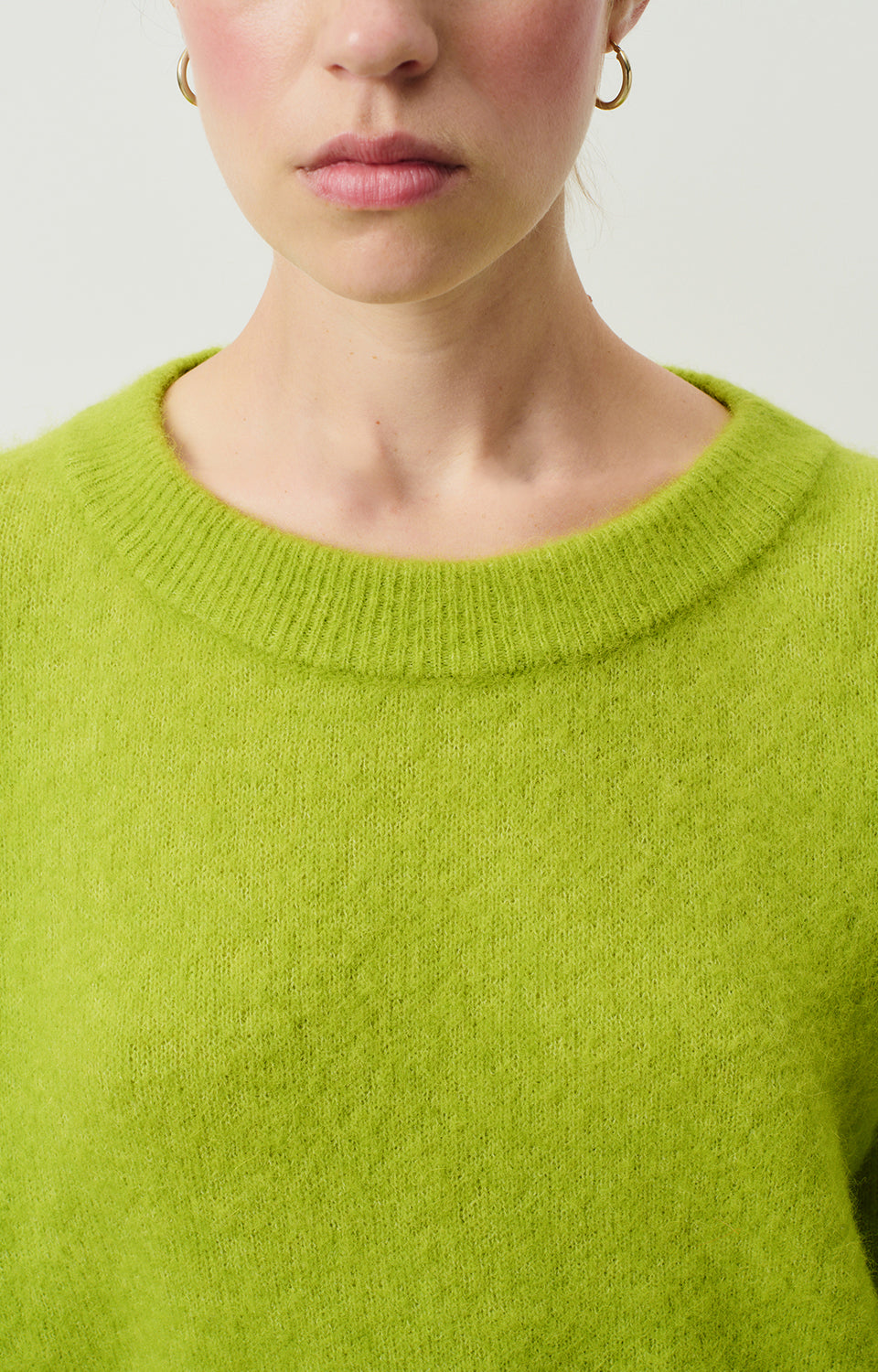 Women Green Knit Sweater