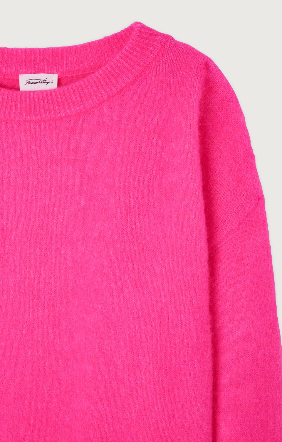 Women Fluo Pink Knit Sweater