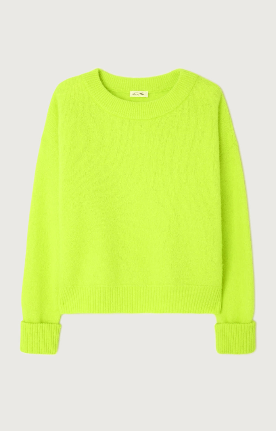 Women Fluo Green Knit Sweater