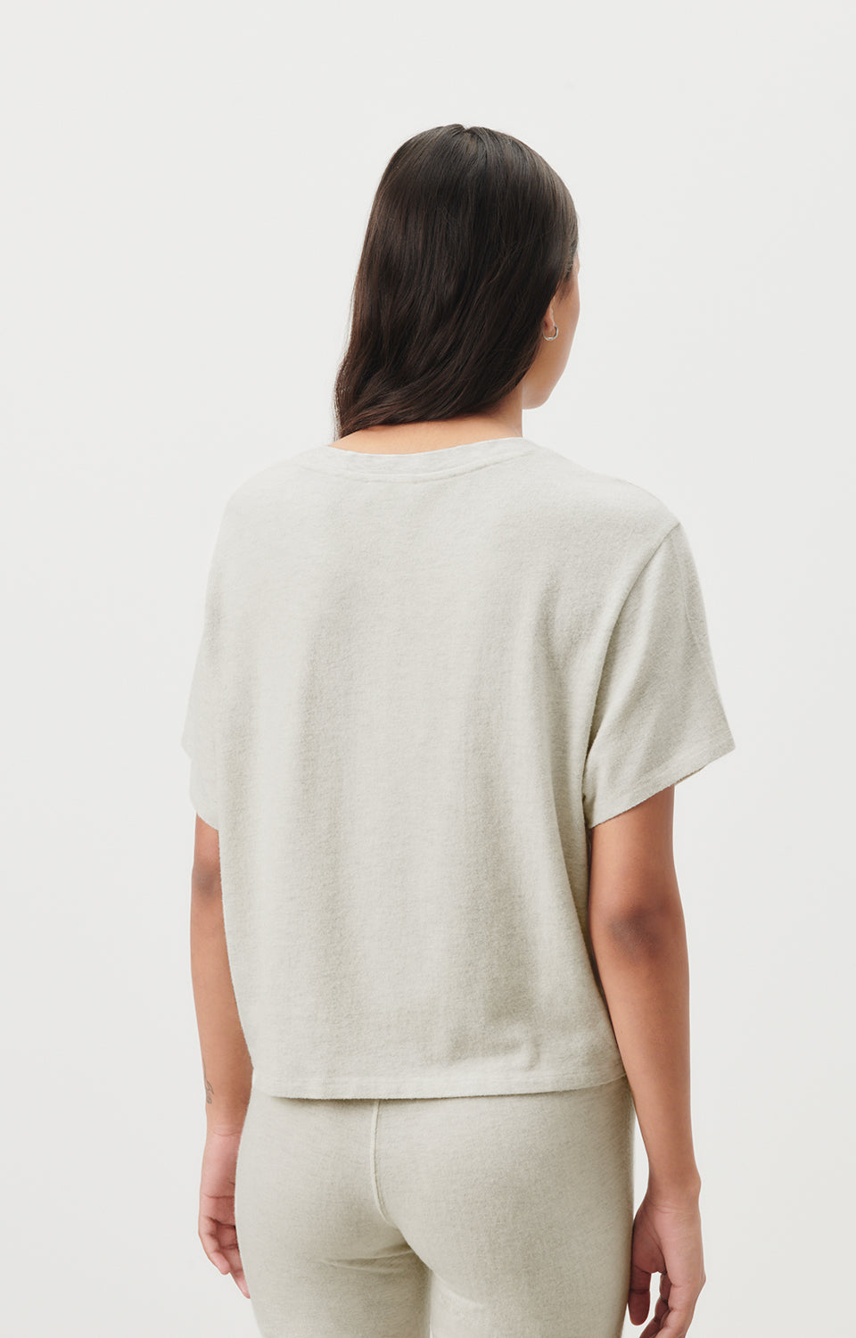 Women Light Grey Cotton T-Shirt