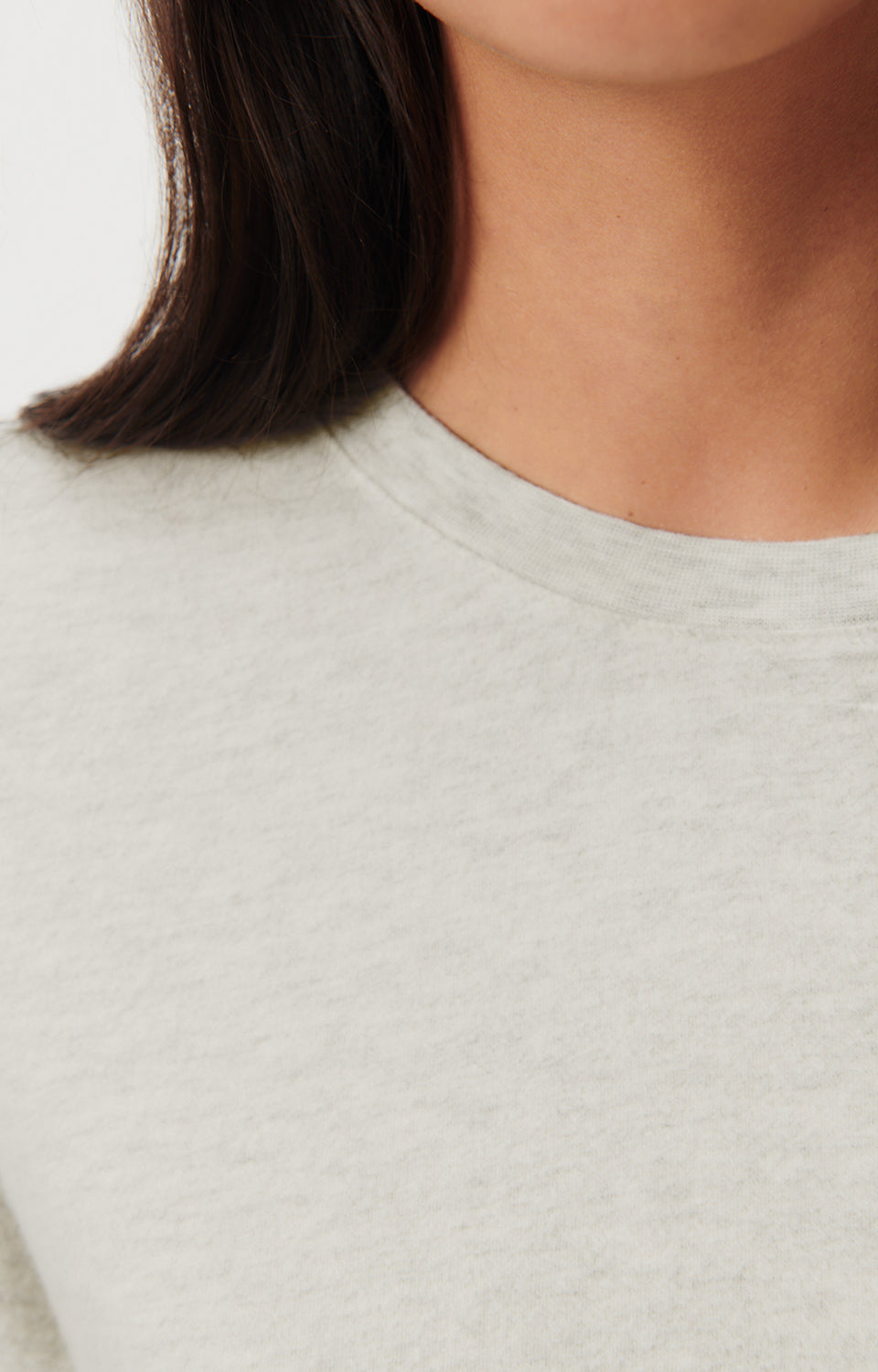 Women Light Grey Cotton T-Shirt