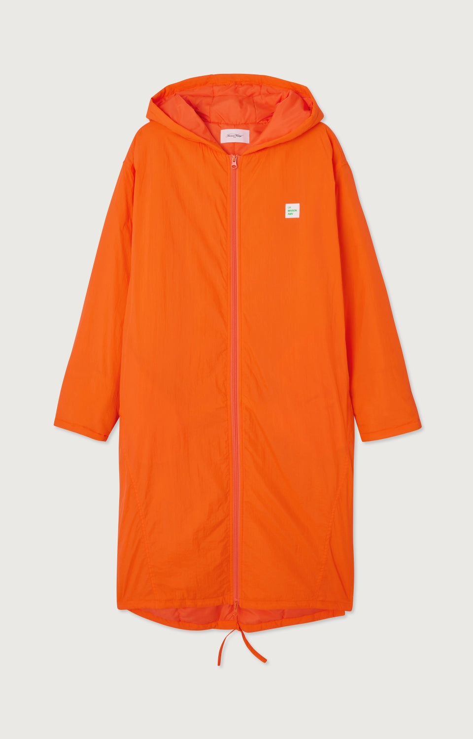 Women Orange Padded Coat