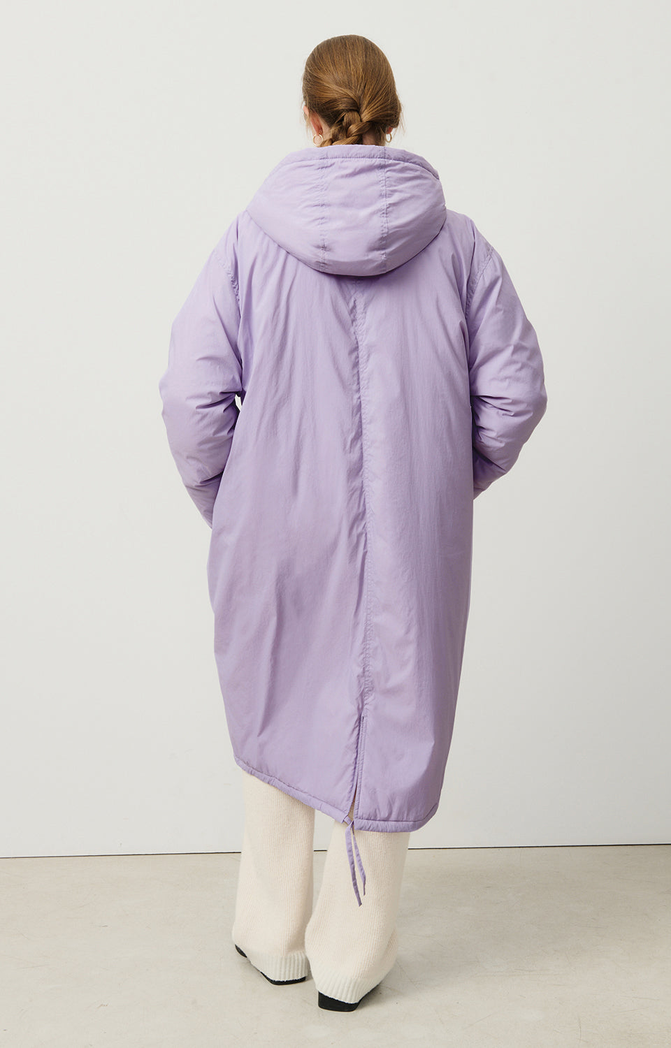 Women Purple Padded Coat