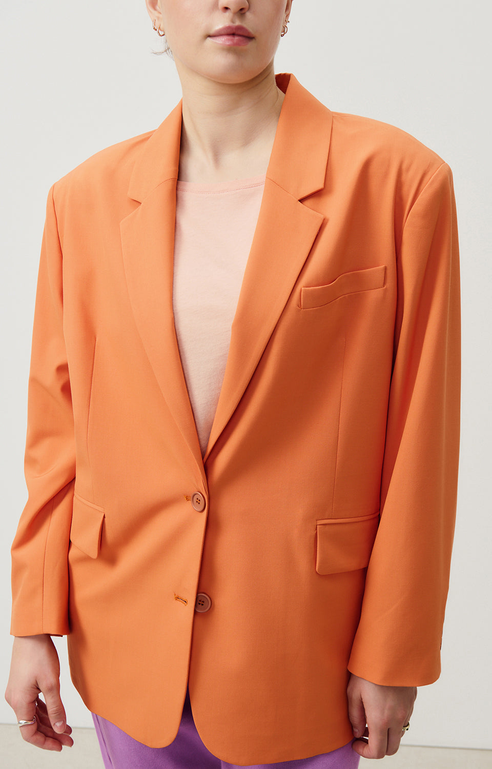 Women Orange Coat