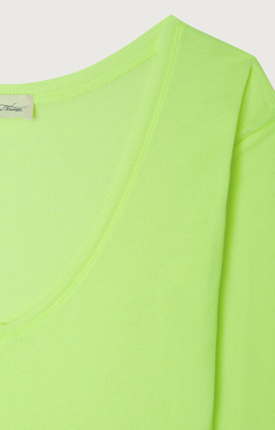 Women Fluo Green Cotton T-Shirt