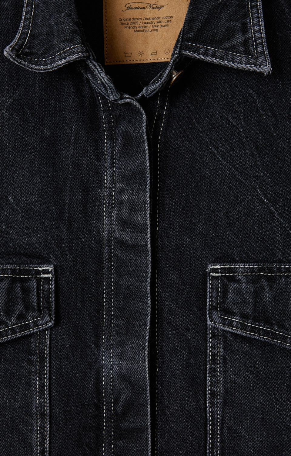 Women Black Denim Shirt