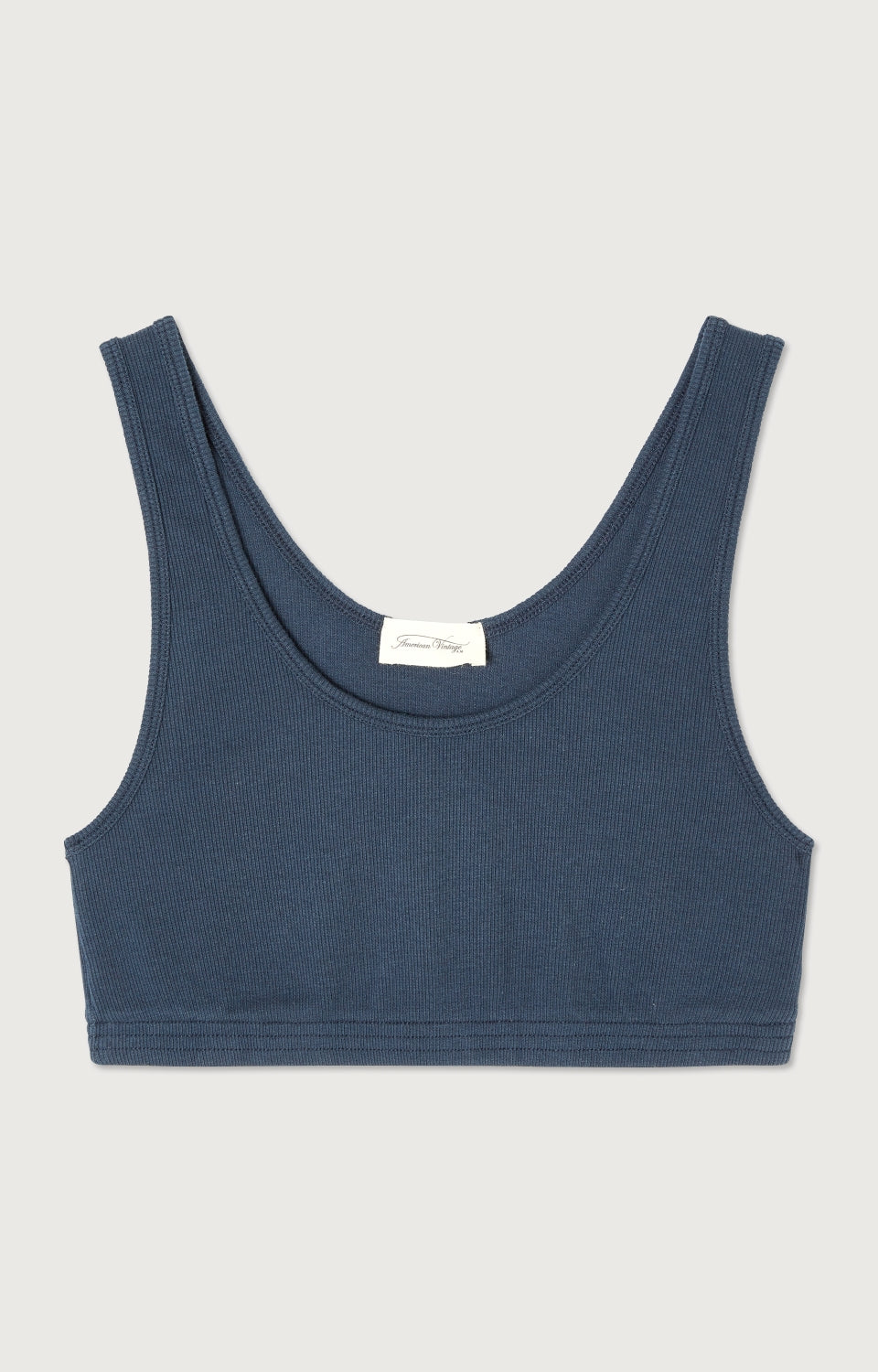 Women Navy Cotton Vest