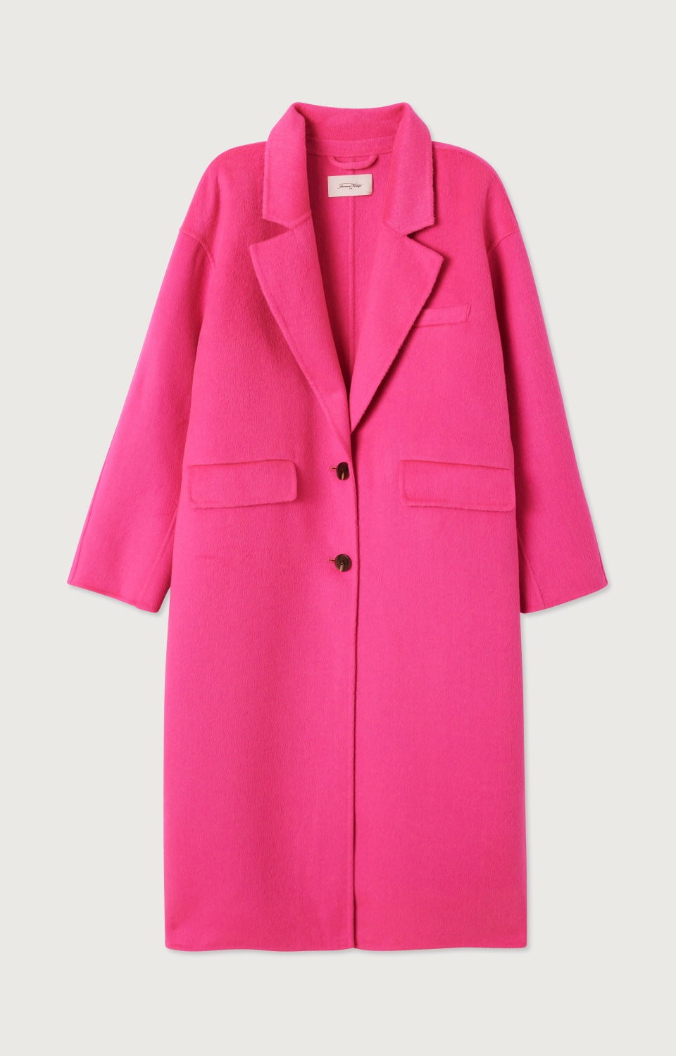 Women Fuchsia Wool Coat