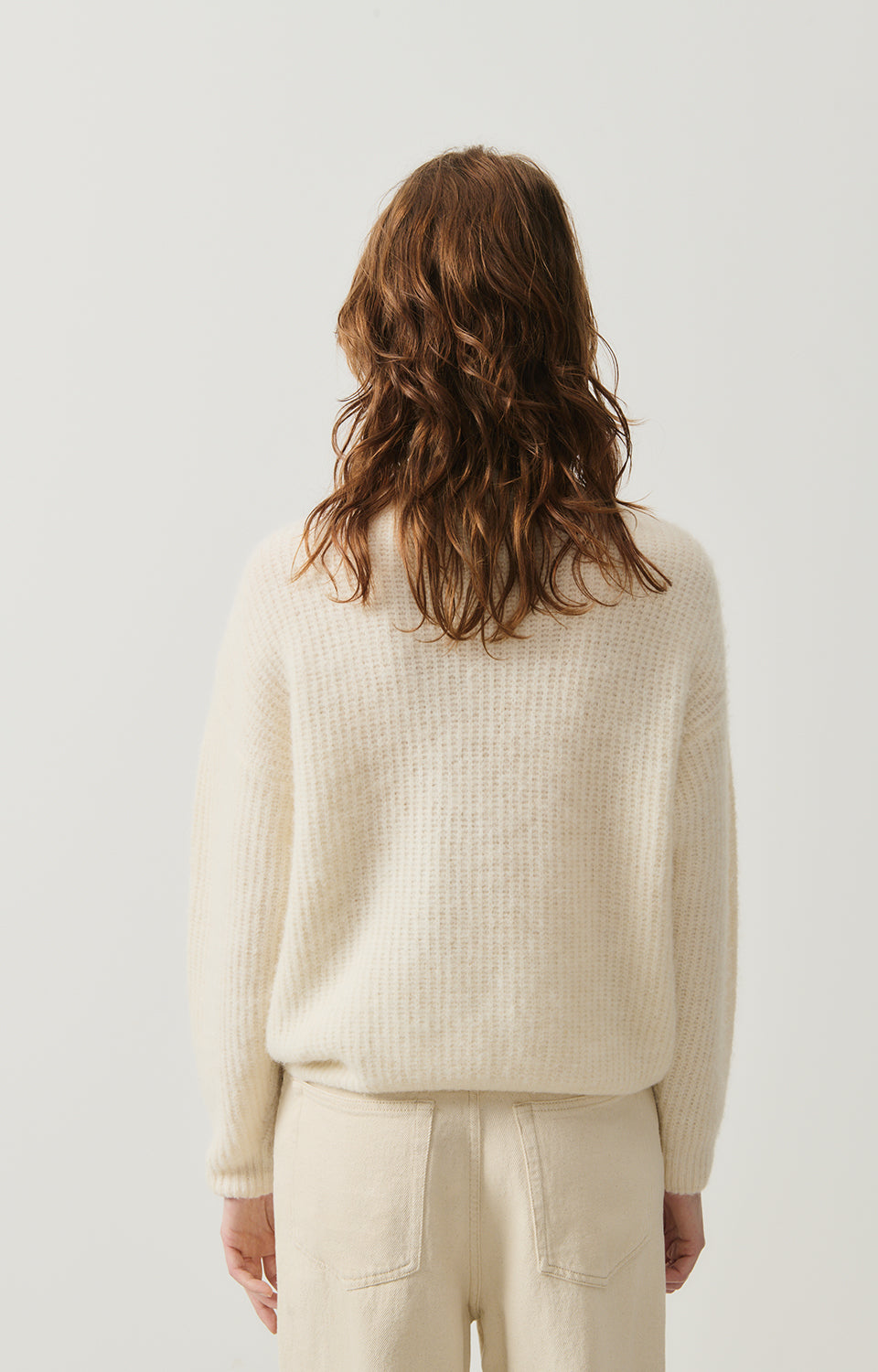 Women White Knit Sweater