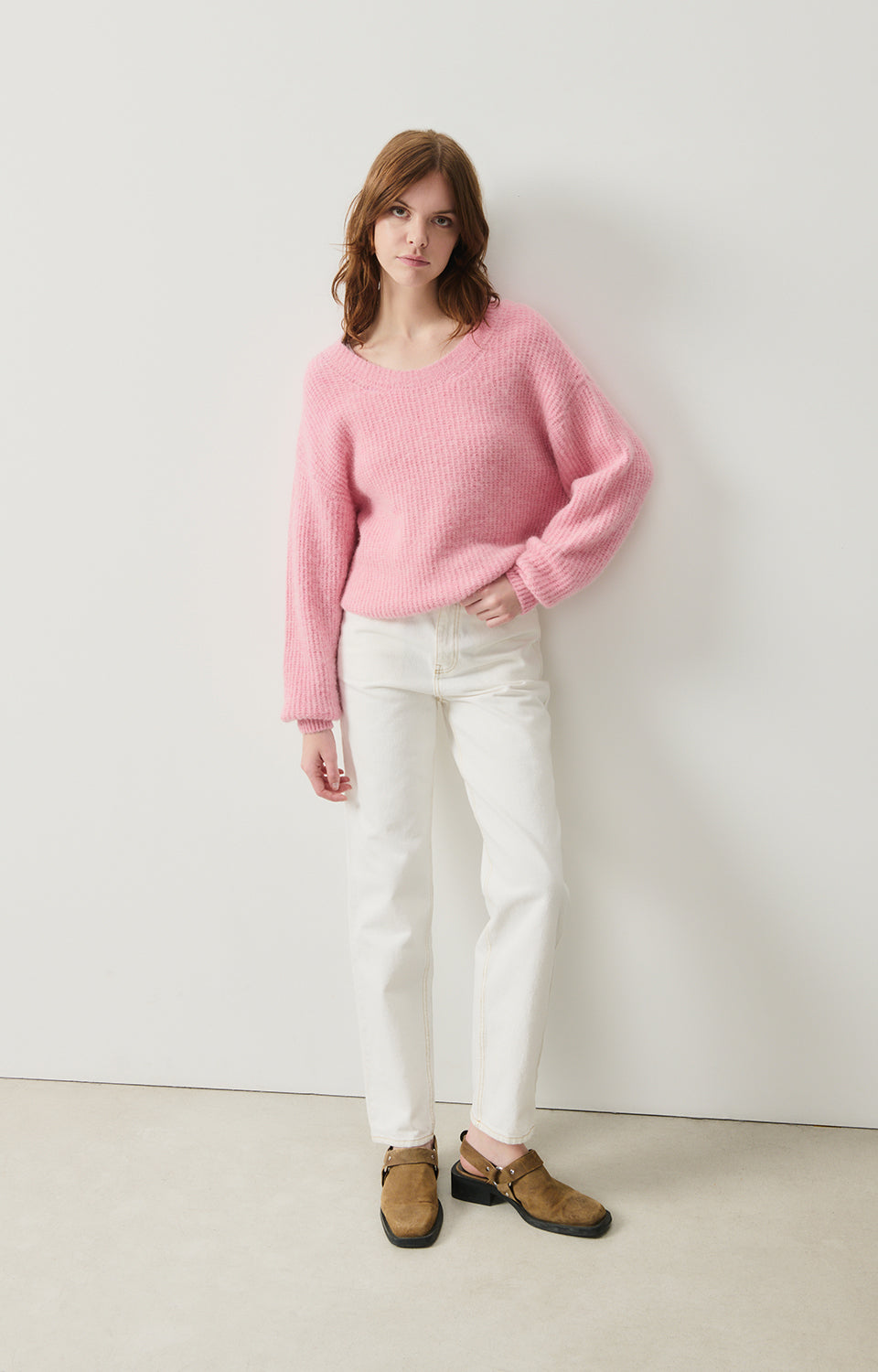 Women Pink Knit Sweater