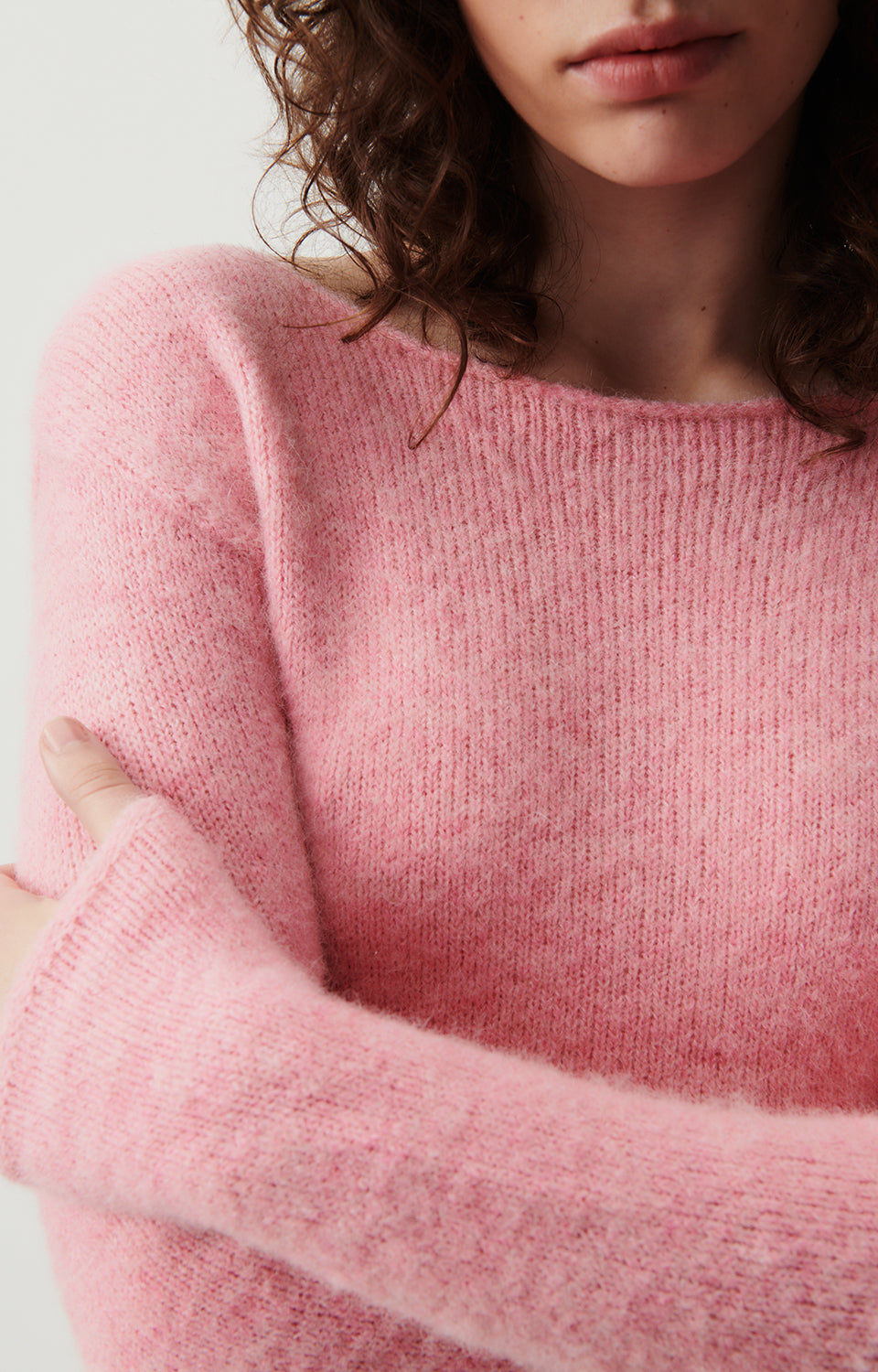 Women Pink Knit Sweater