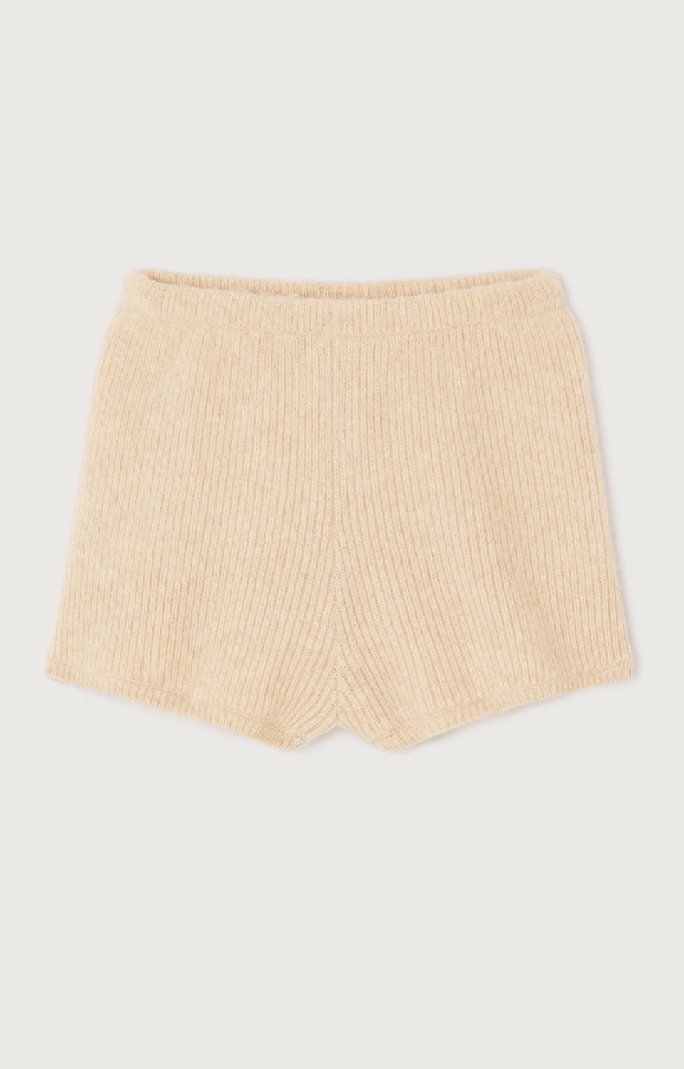 Women Beige Knit Shorts