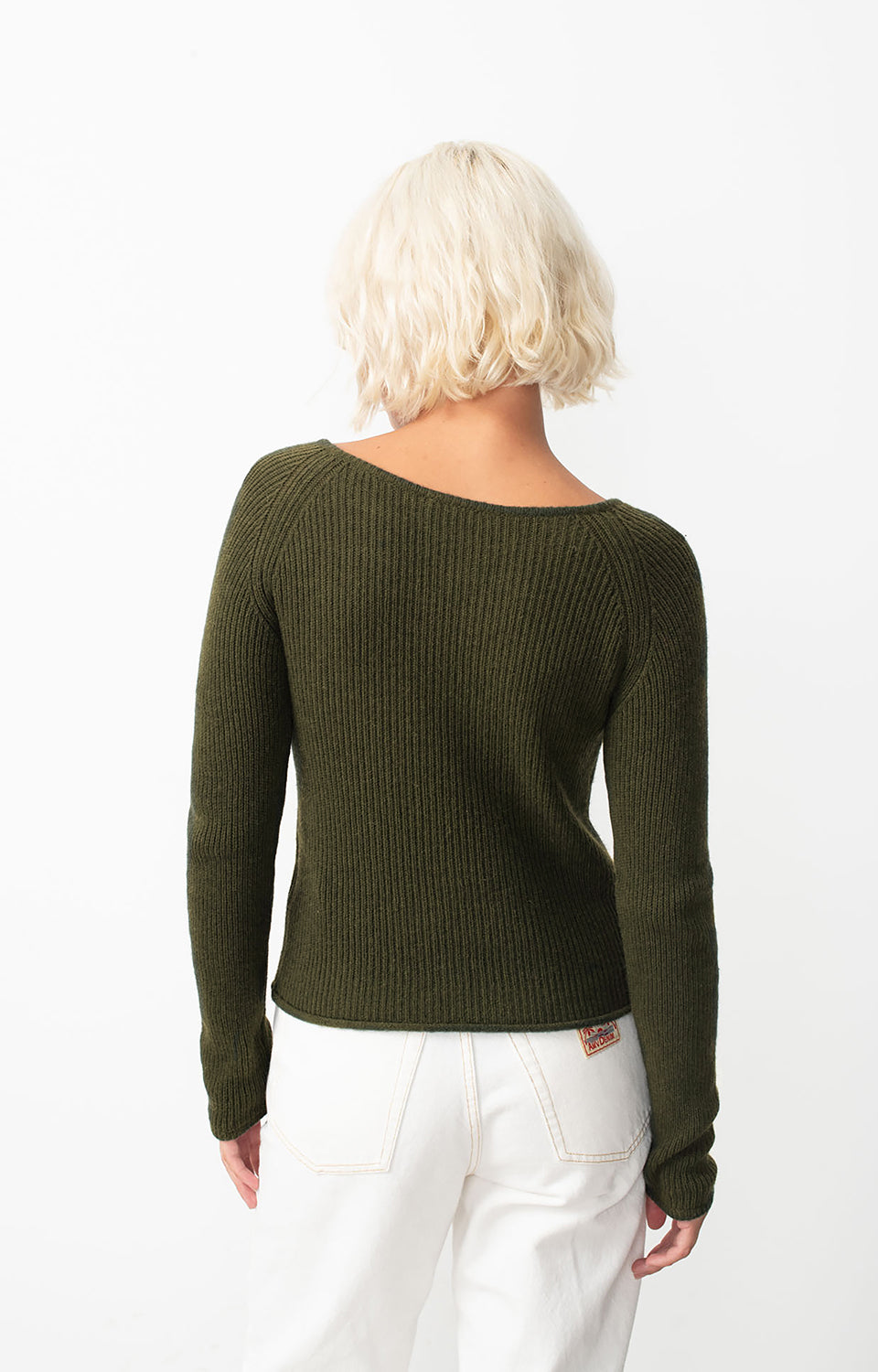 Women Khaki Knit Sweater