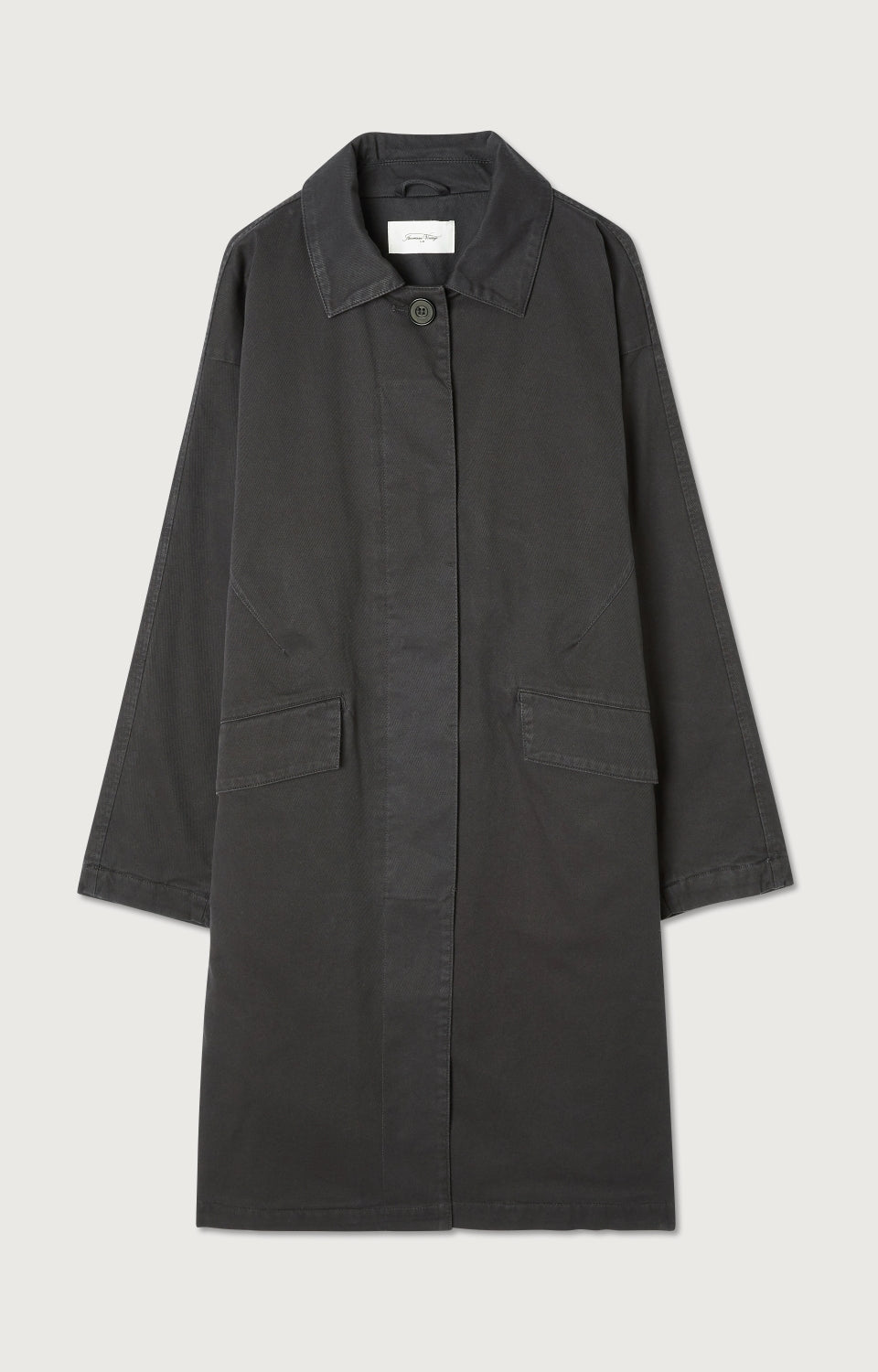 Women Charcoal Cotton Coat