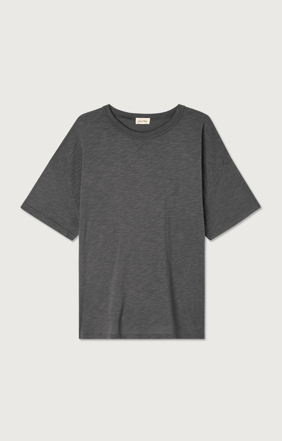 Women Dark Grey Cotton T-Shirt