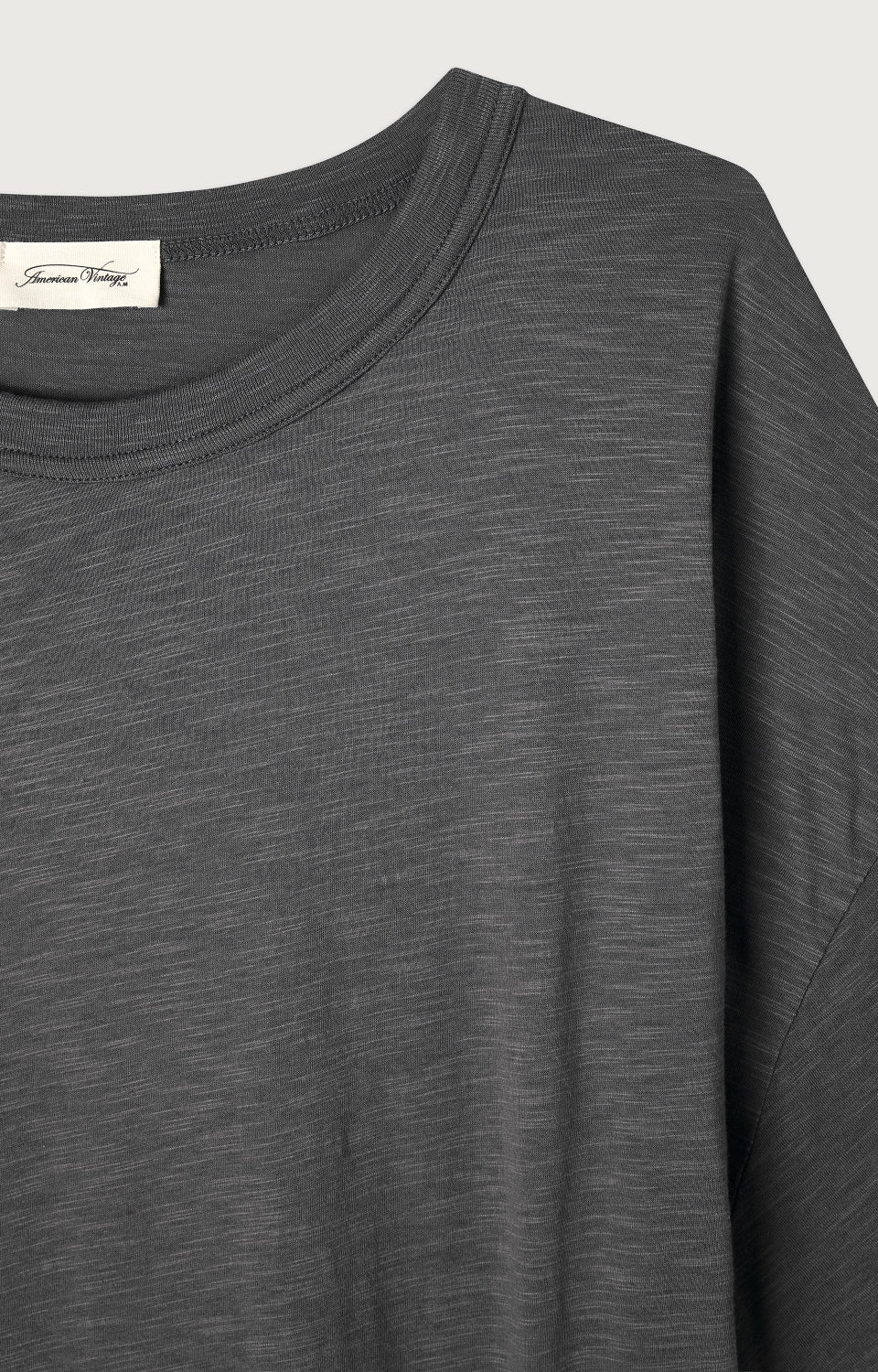 Women Dark Grey Cotton T-Shirt