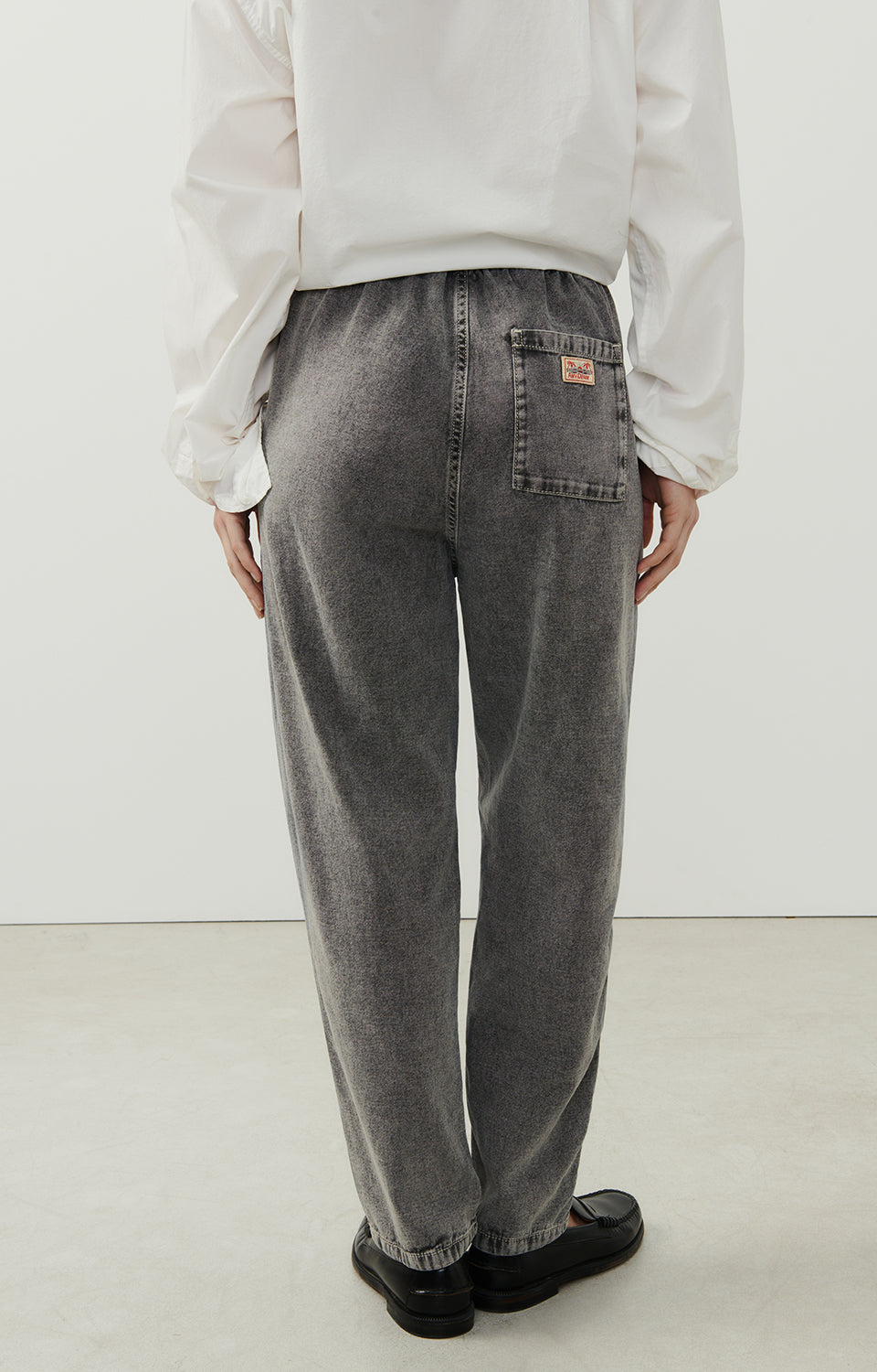 Women Grey Denim Trousers