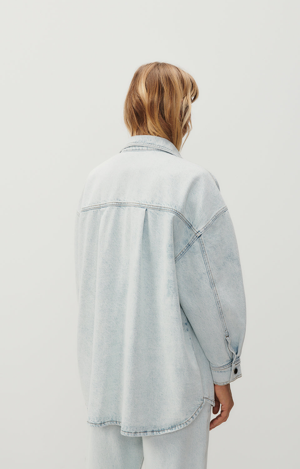 Women Light Blue Denim Shirt