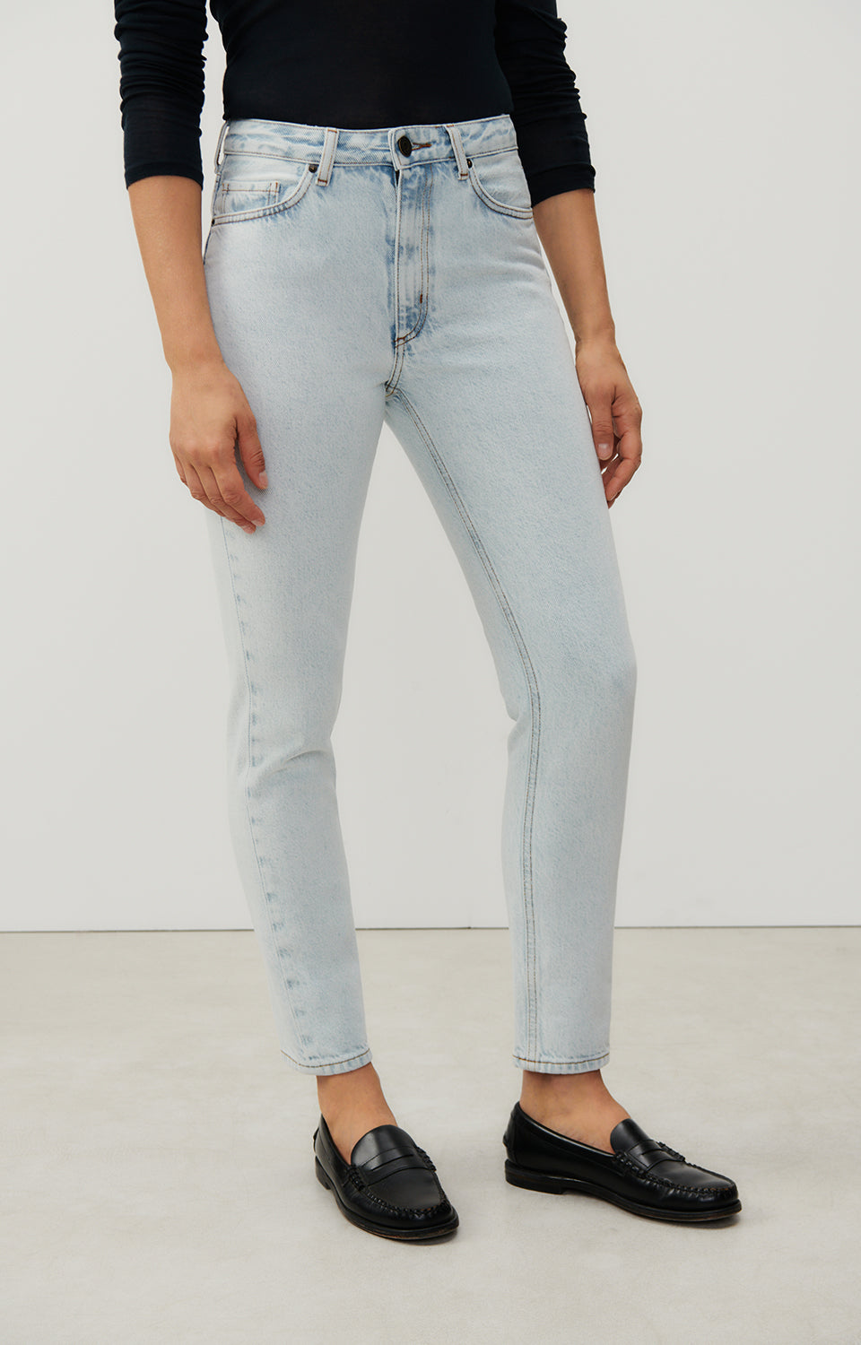 Women Light Blue Denim Trousers