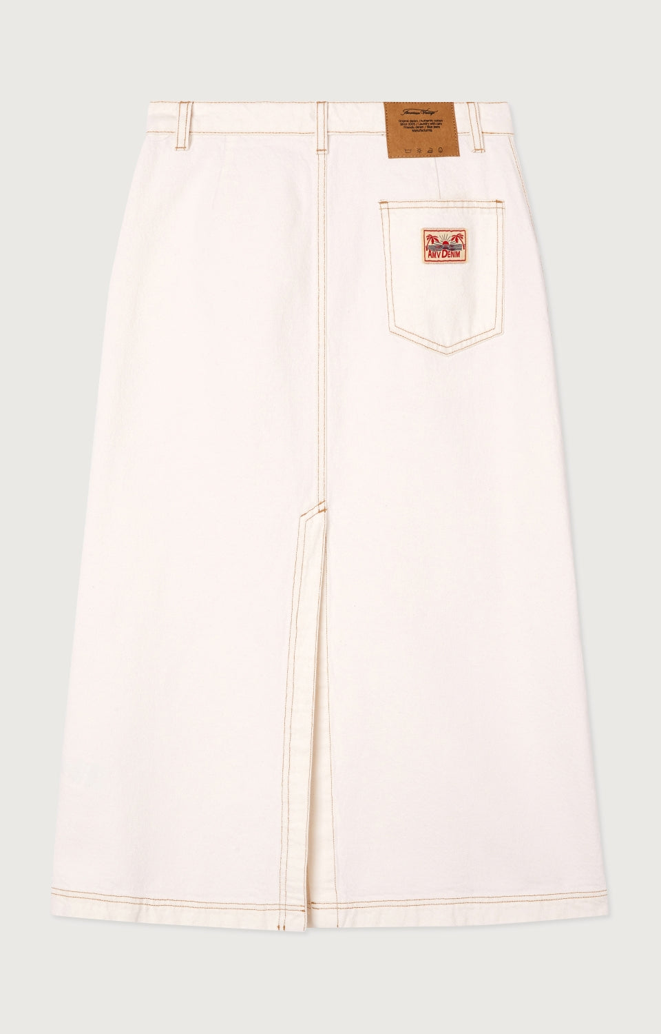 Women White Denim Skirt