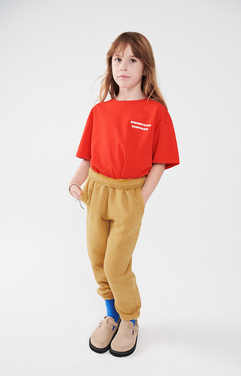 Boys & Girls Yellow Cotton Trousers