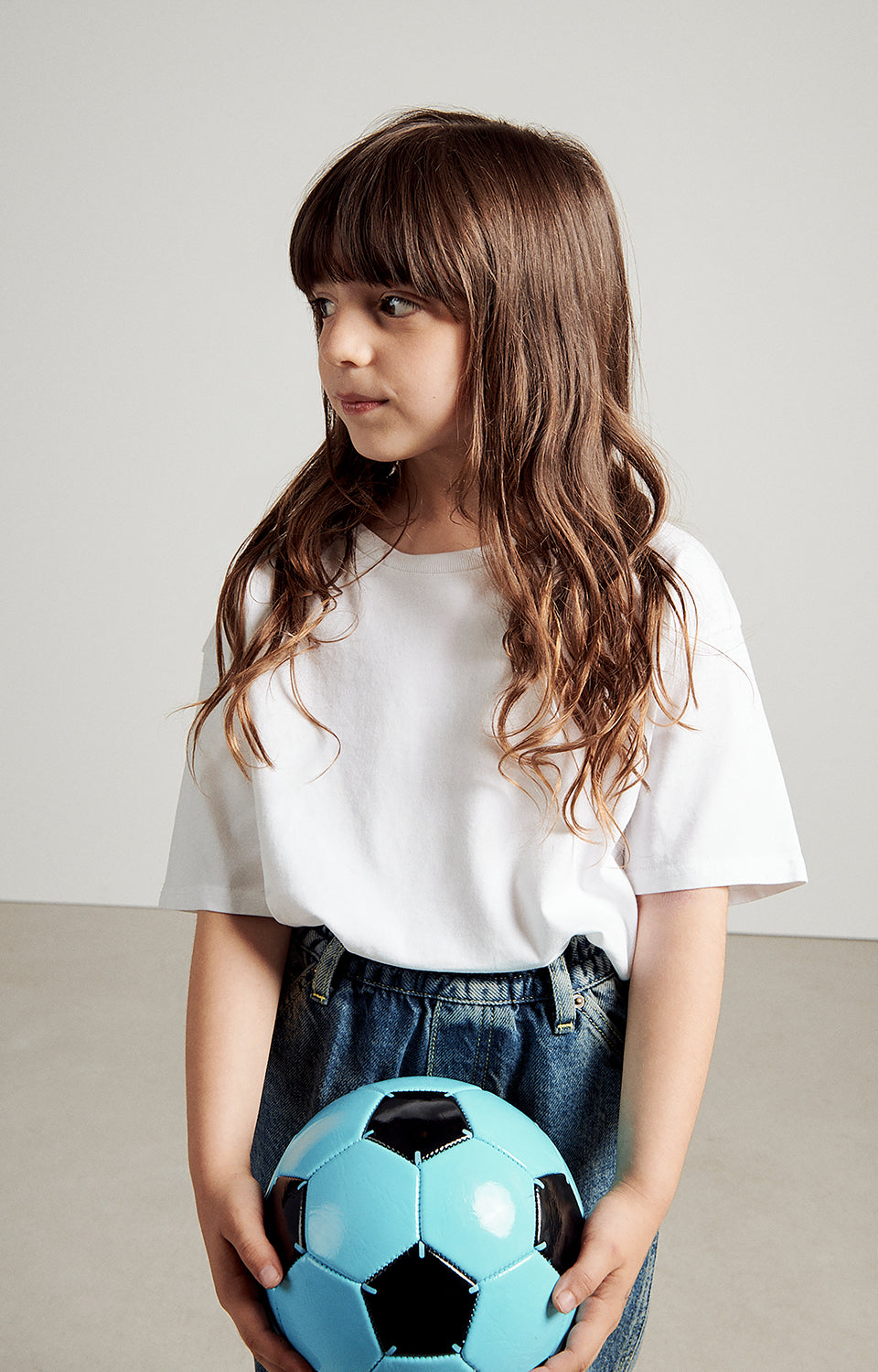 Boys & Girls White Cotton T-Shirt