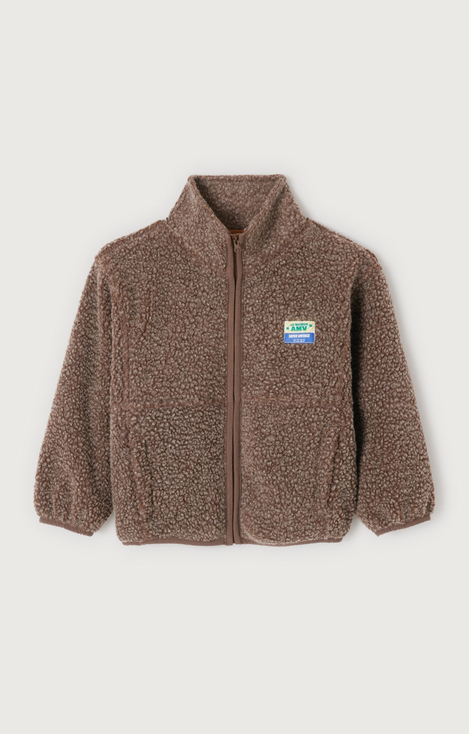 Boys & Girls Brown Sherpa Jacket