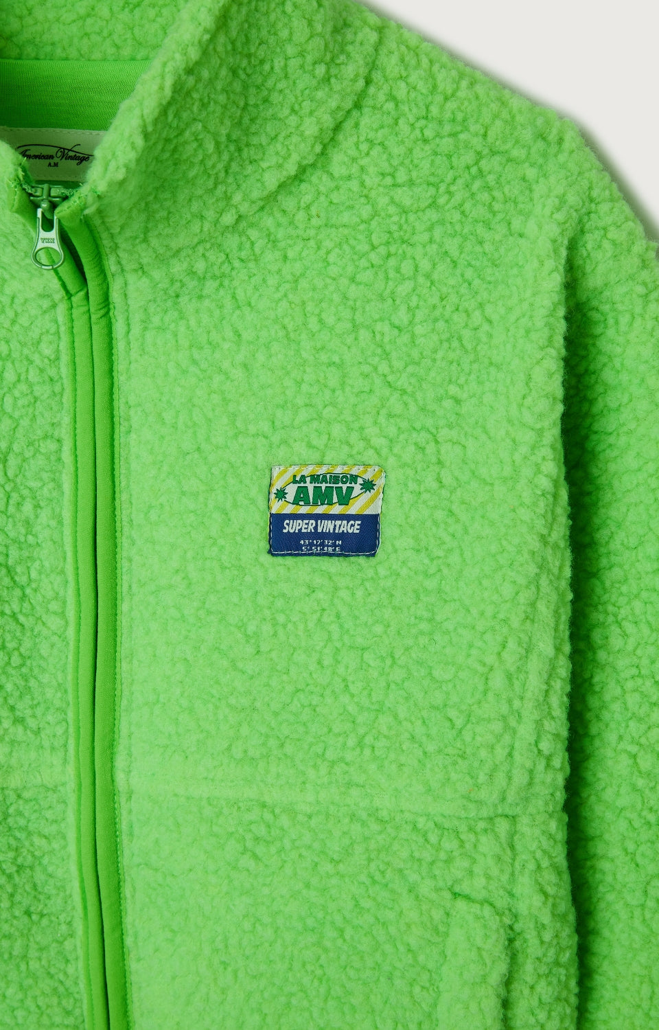 Boys & Girls Green Sherpa Jacket