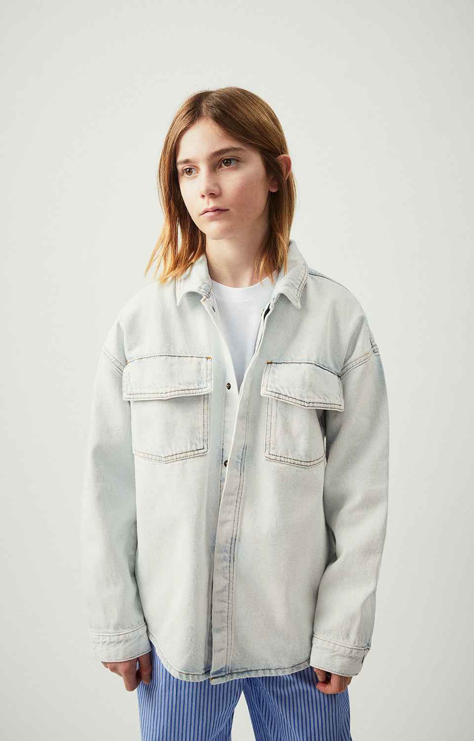 Boys & Girls Light Blue Denim Shirt