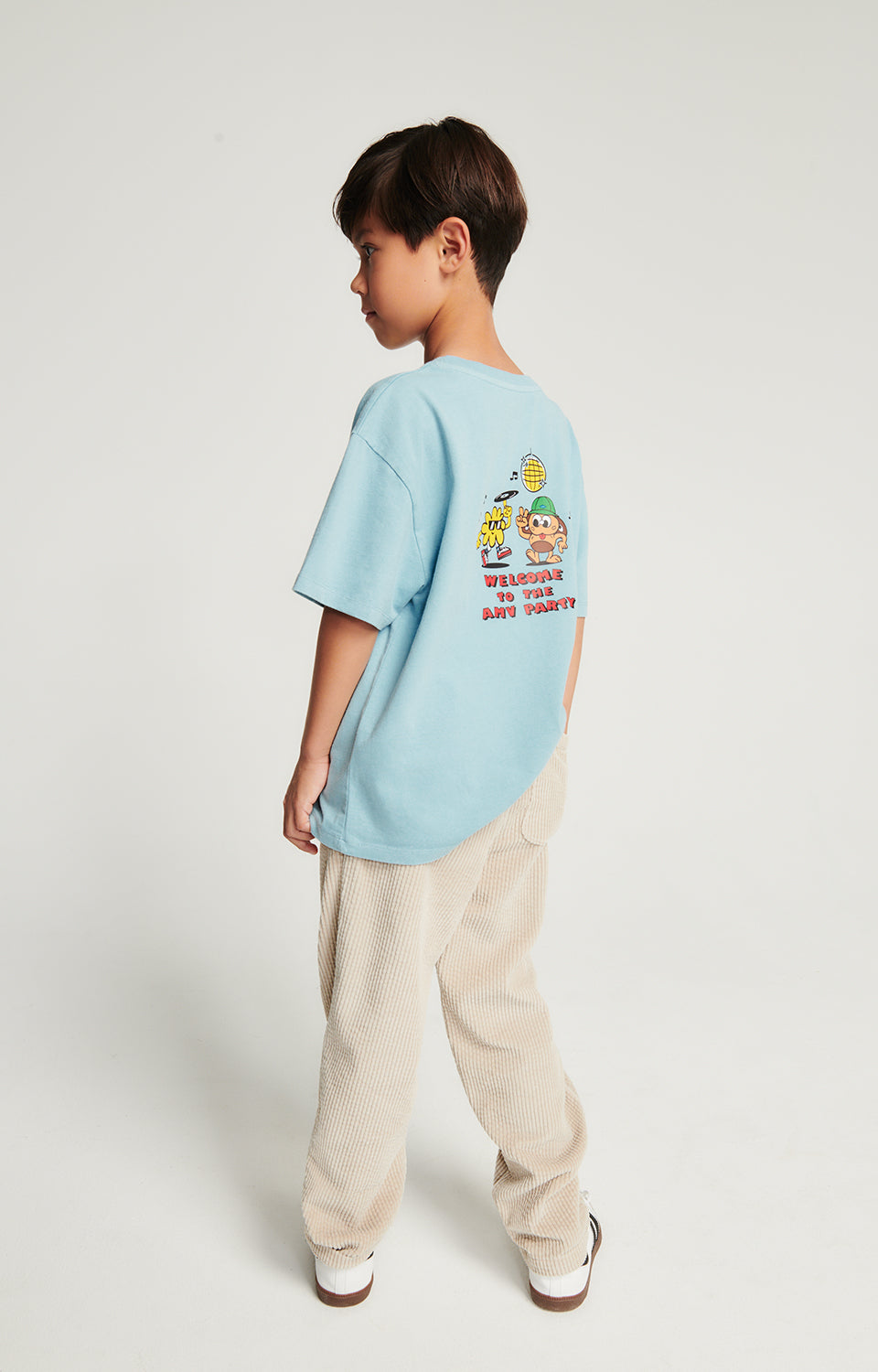 Boys & Girls Ivory Corduroy Trousers