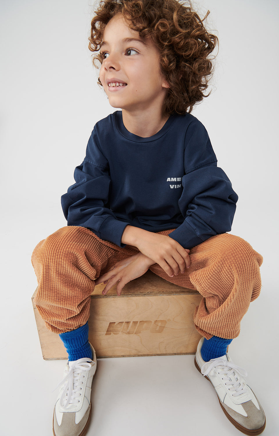 Boys & Girls Orange Corduroy Trousers