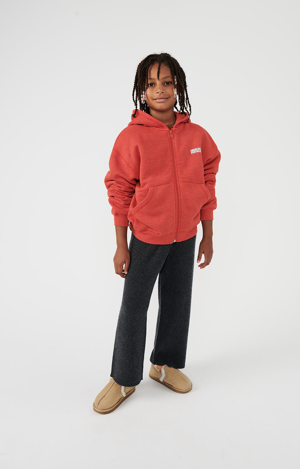 Boys & Girls Dark Grey Wool Trousers