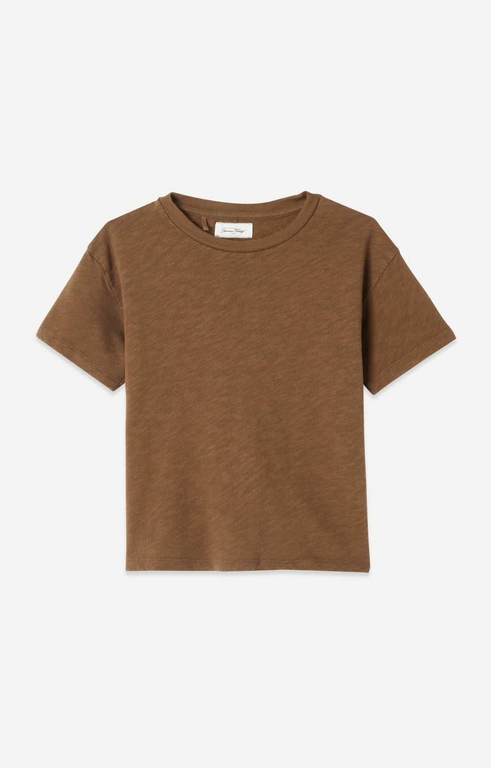 Boys & Girls Brown Cotton T-Shirt