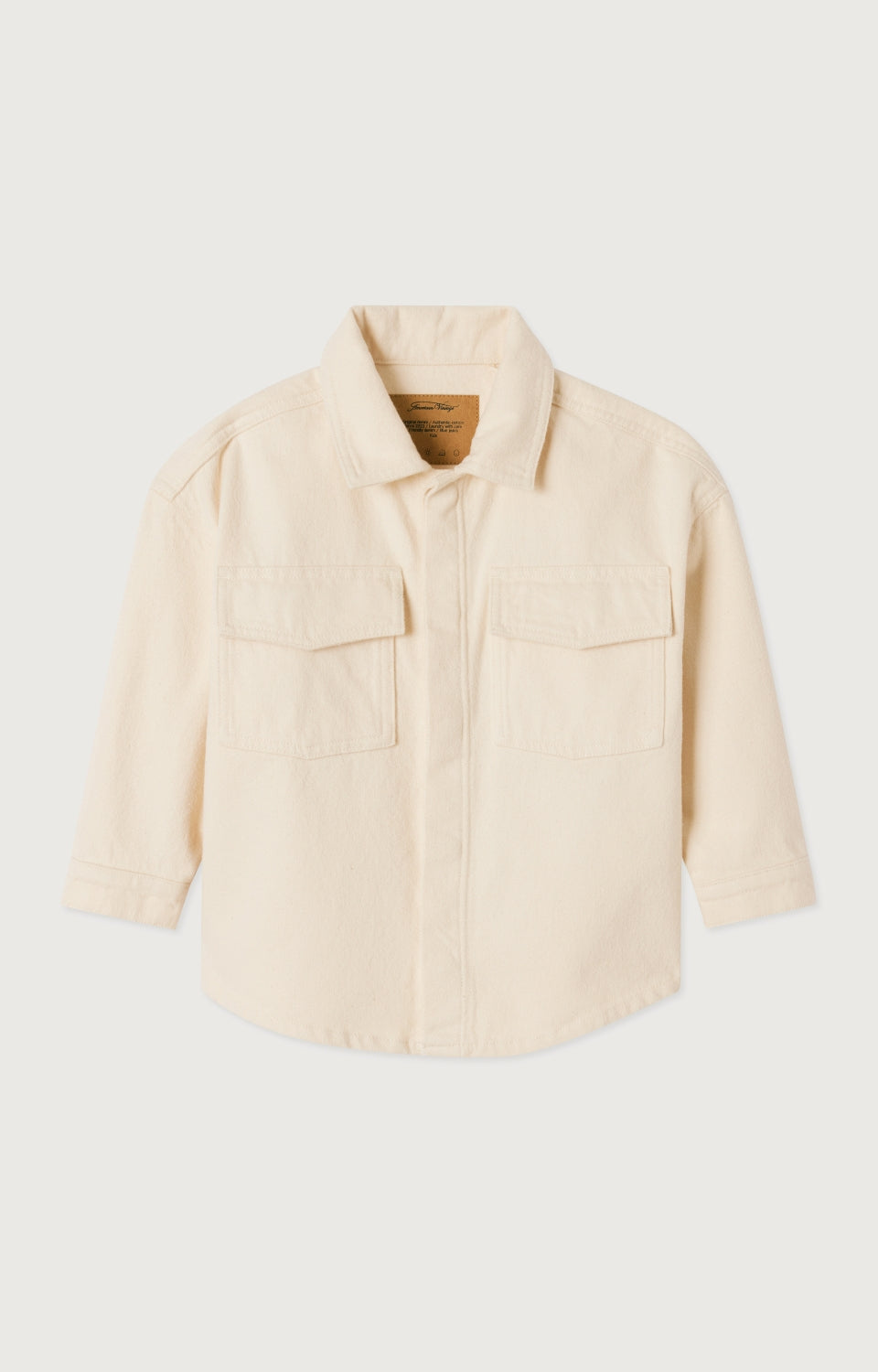 Boys & Girls White Cotton Shirt