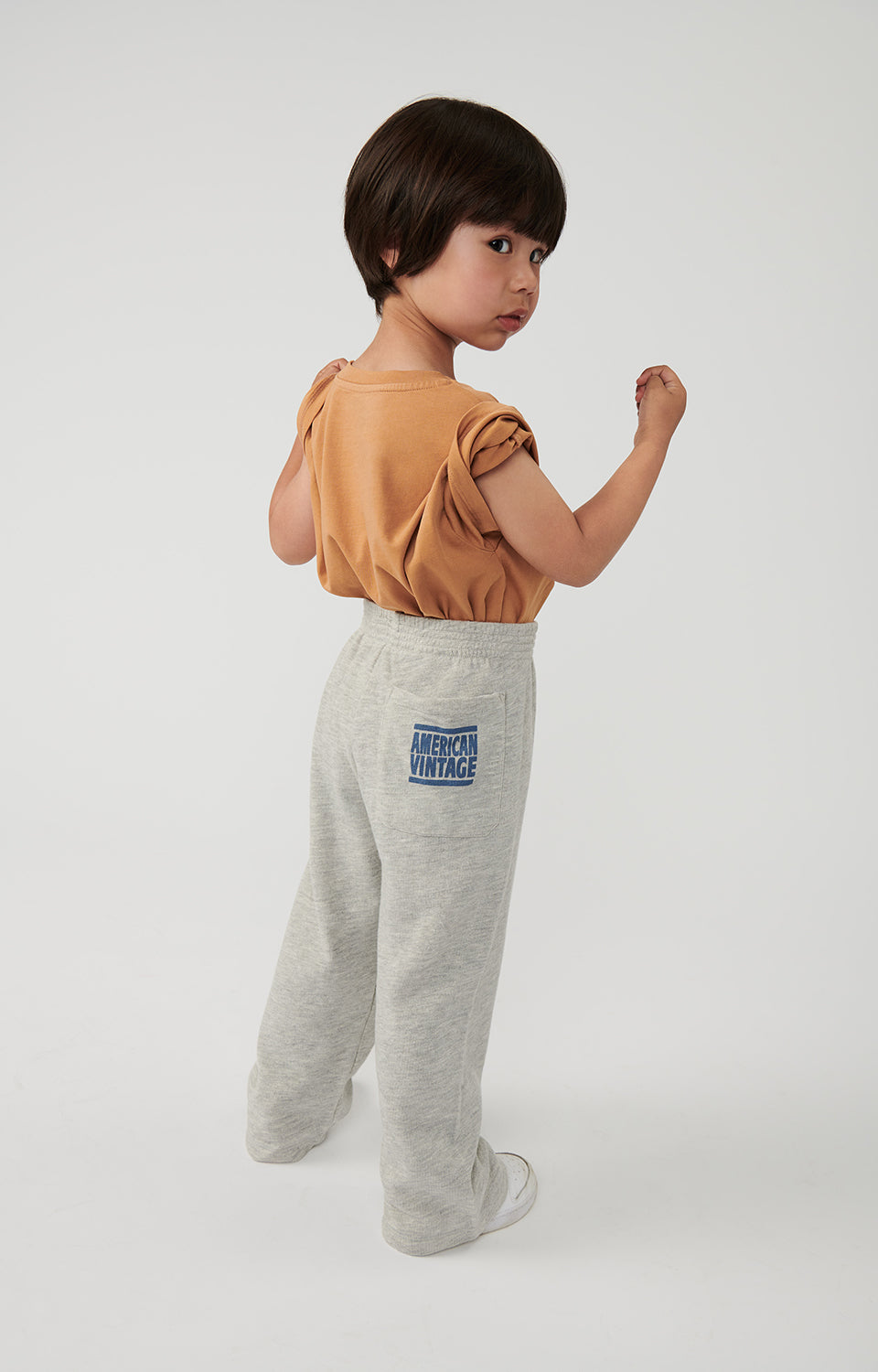 Boys & Girls Grey Cotton Trousers