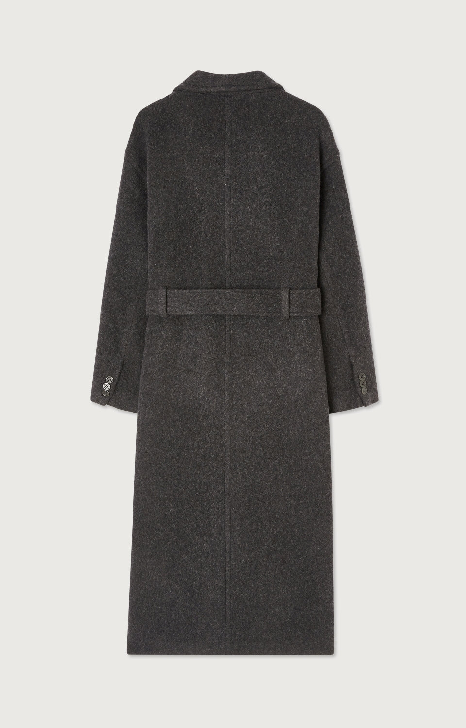 Women Dark Grey Wool Coat