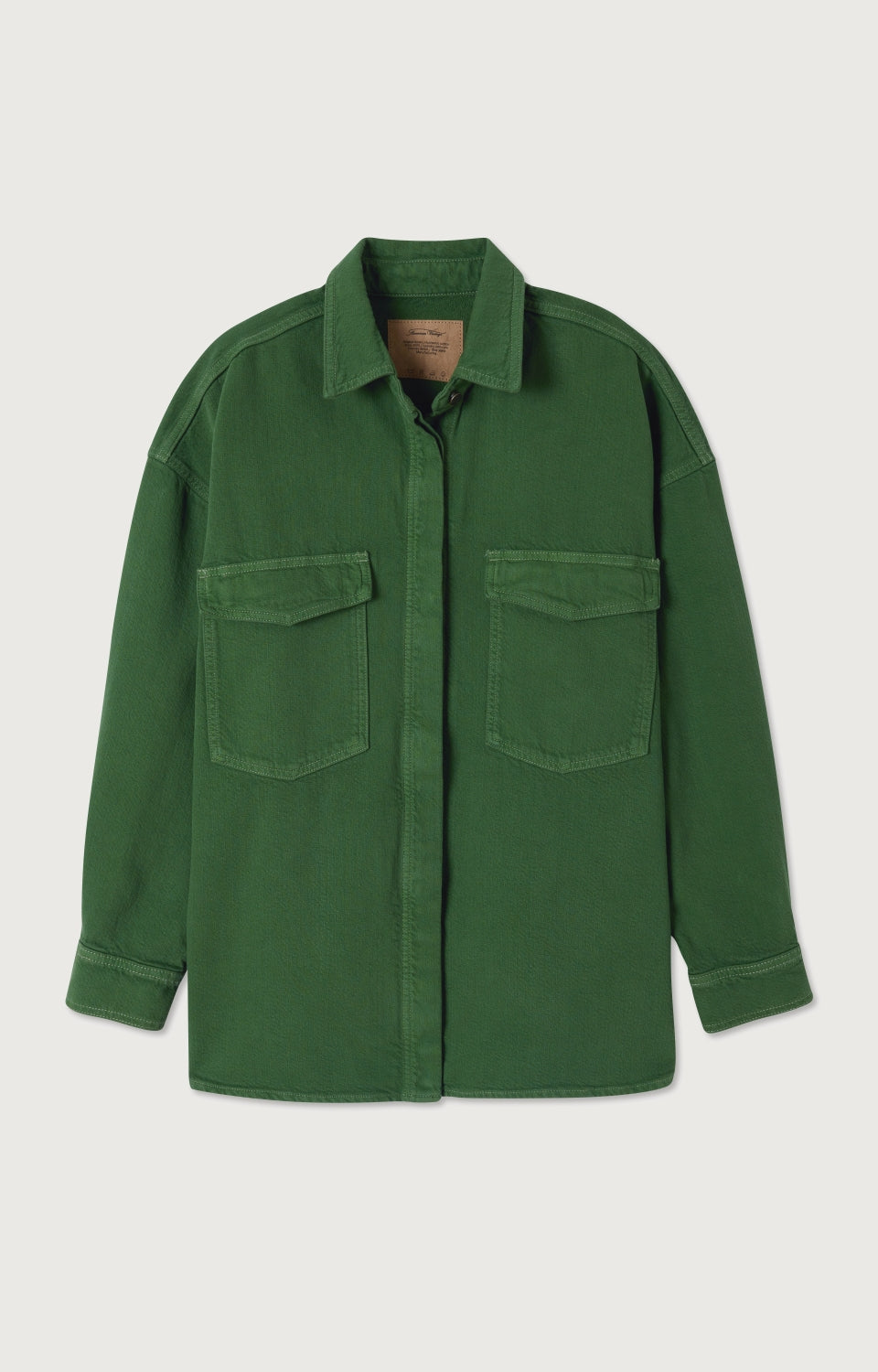 Women Green Cotton Shirt