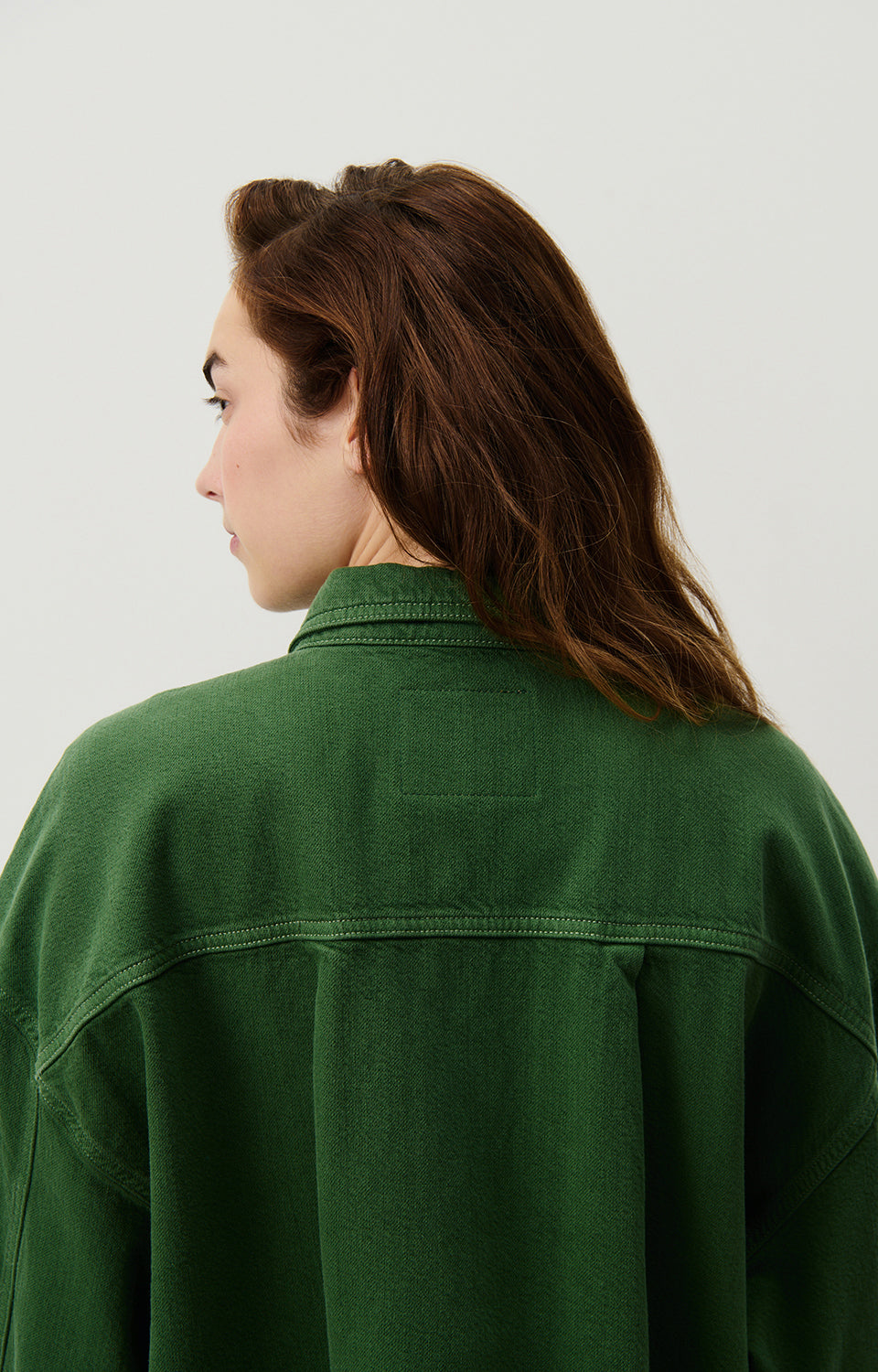 Women Green Cotton Shirt